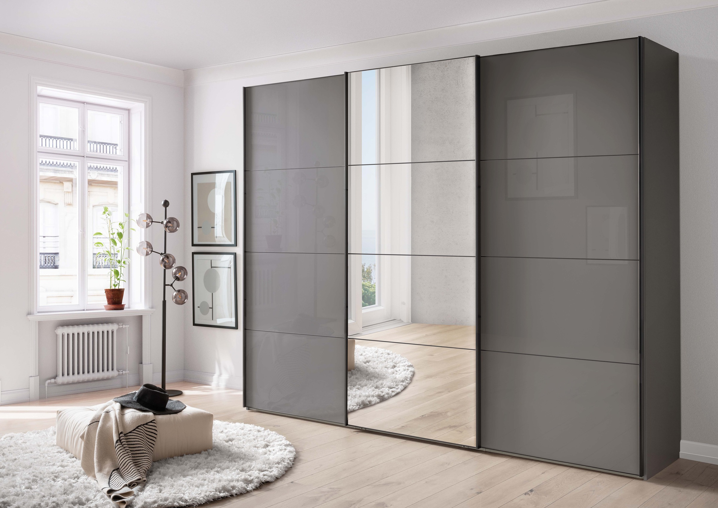 WIEMANN Schwebetürenschrank "Phoenix, Made in Germany, modernes Design, Hig günstig online kaufen