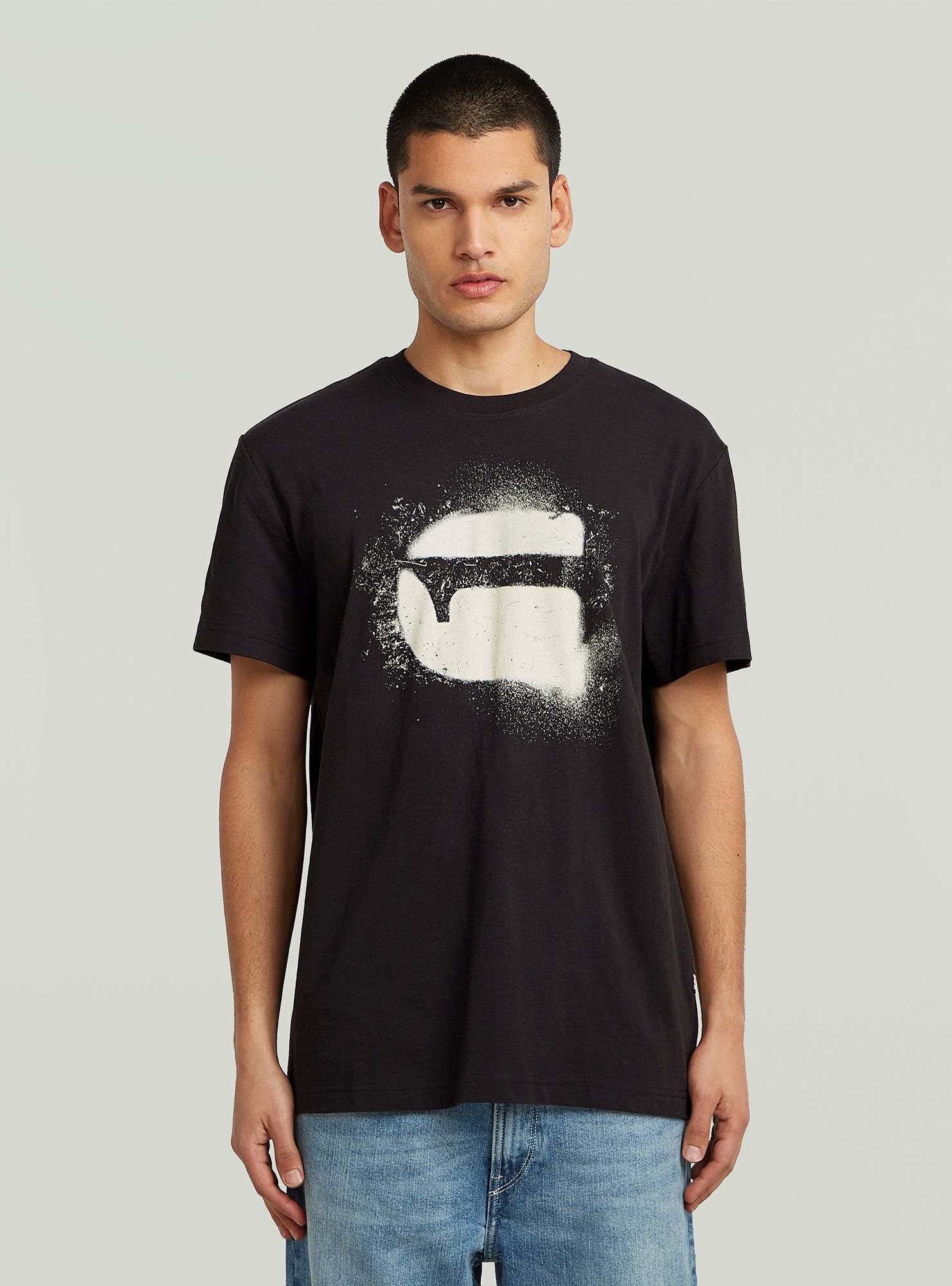 G-STAR T-Shirt "Spray G Logo T-Shirt"