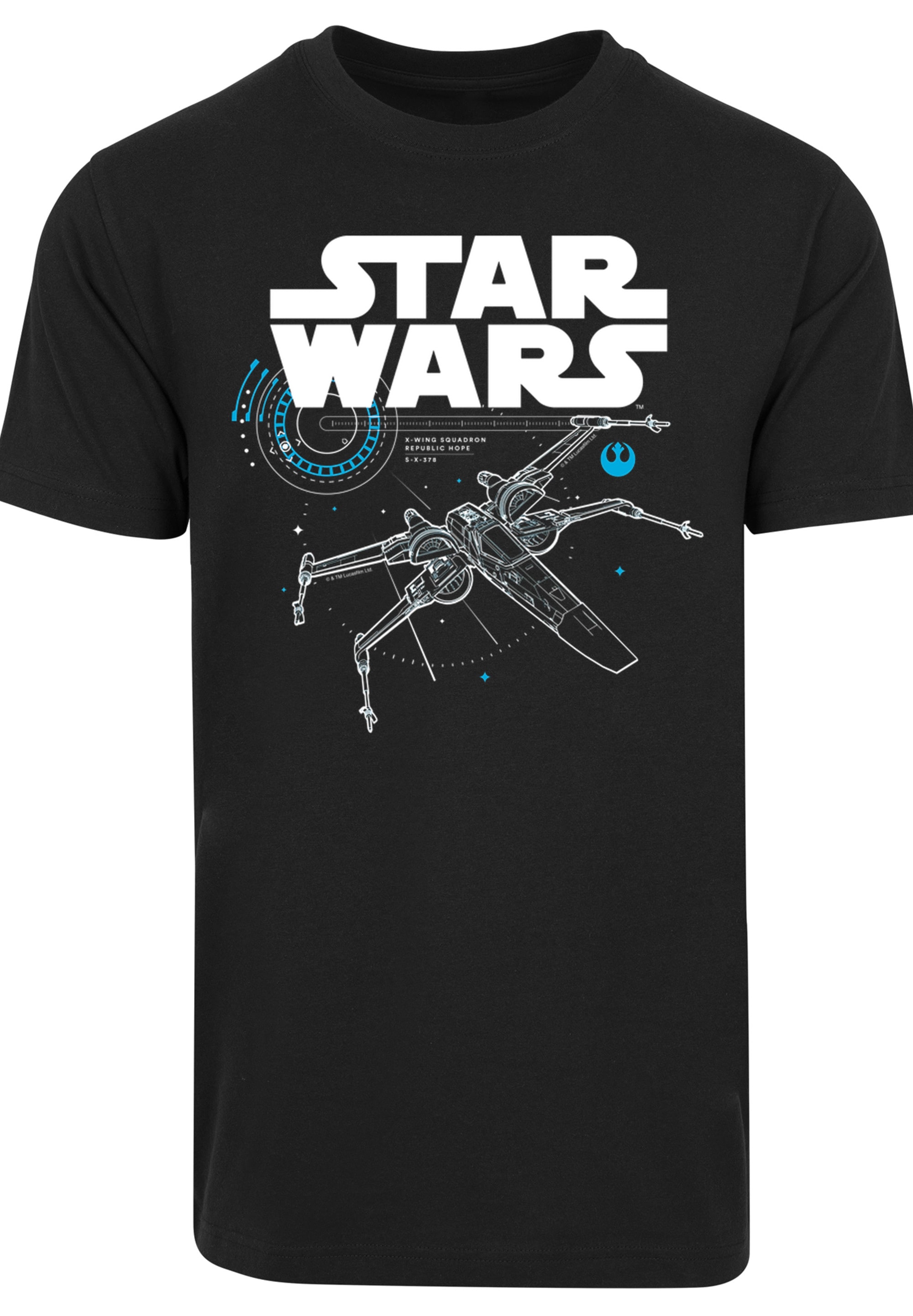 F4NT4STIC T-Shirt »Star Wars The Last Jedi X Wing«, Herren,Premium Merch,Regular-Fit,Basic,Bedruckt