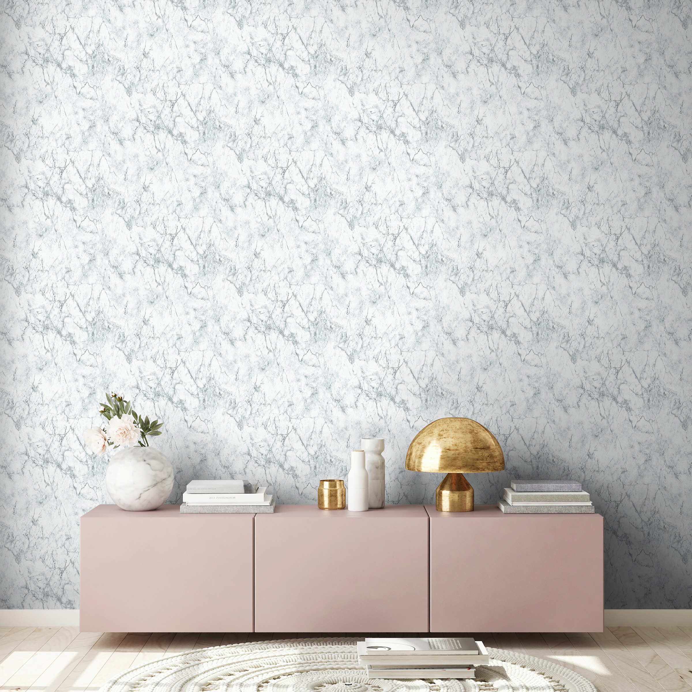 living walls Vliestapete »Materials«, Strukturmuster-gemustert-Motiv, Moderne Tapete Marmor Tapeten Wohnzimmer Schlafzimmer Küche Flur Optik