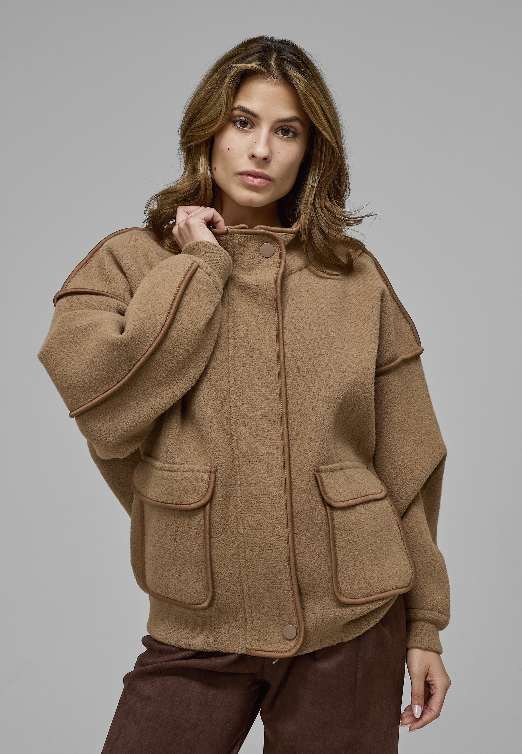 ESTELOU Outdoorjacke »ESTELOU Baloon Jacket« 1 Stk. tlg. ohne Kapuze