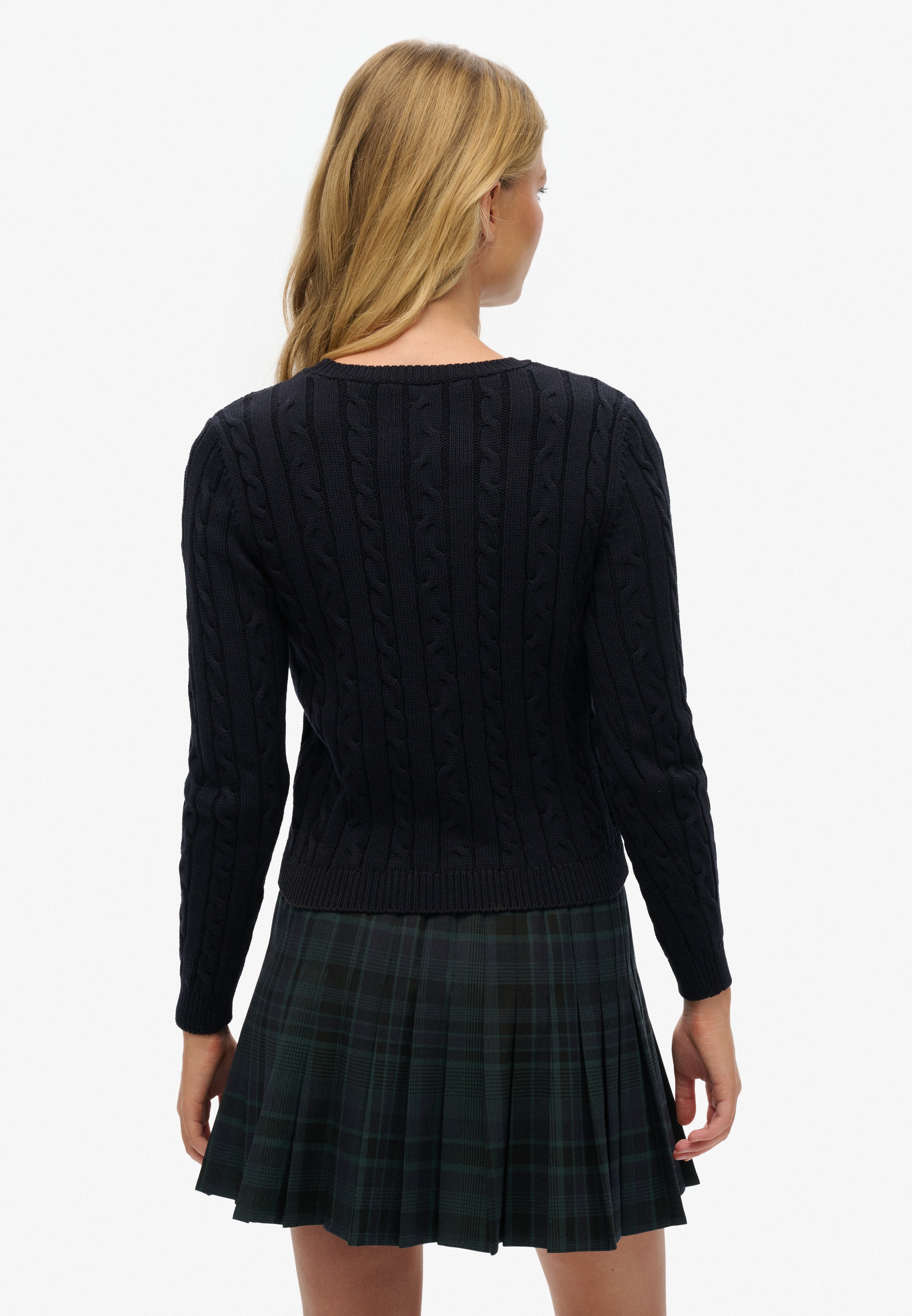 Superdry Strickpullover "ESSENTIALS SLIM CABLE JUMPER" günstig online kaufen