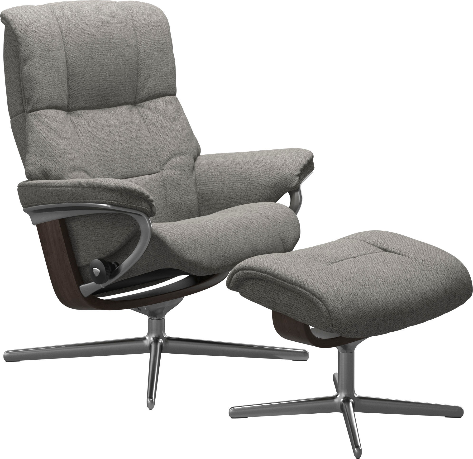 Stressless® Relaxsessel »Mayfair«, (Set, Relaxsessel mit Hocker), mit Hocker, mit Cross Base, Größe S, M & L, Holzakzent Wenge
