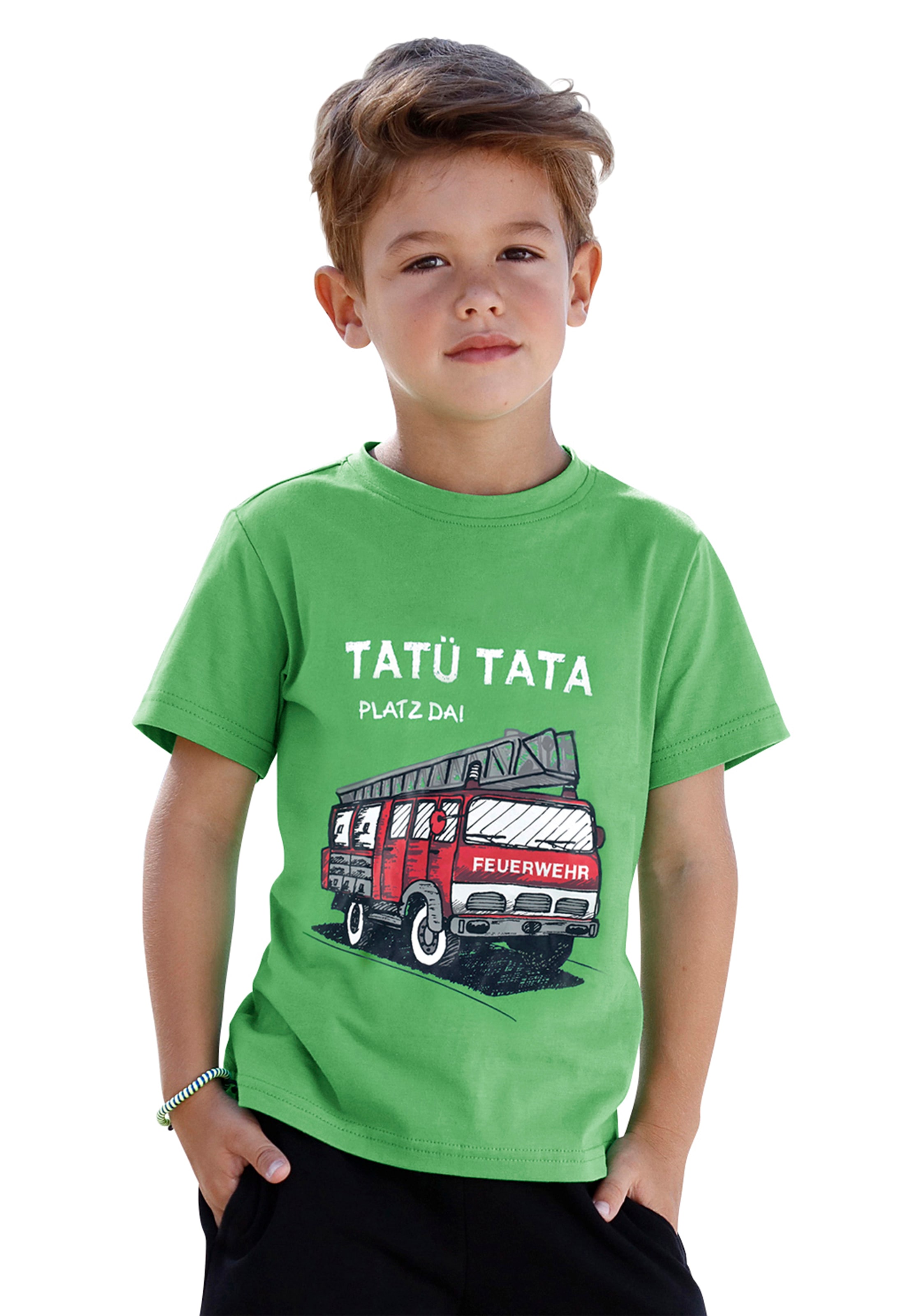 KIDSWORLD T-Shirt »PLATZ DA«, Feuerwehr online kaufen | BAUR