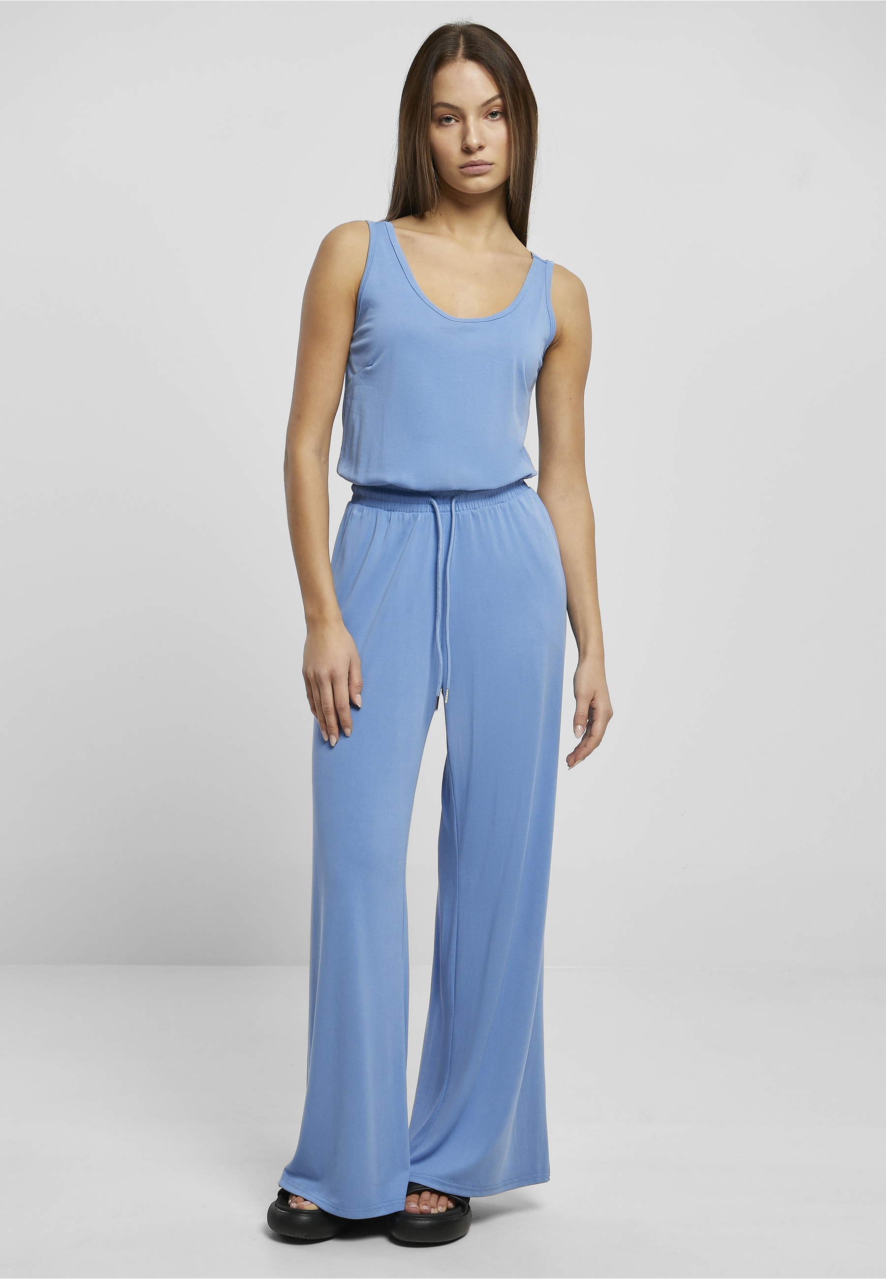 URBAN CLASSICS Jumpsuit »Urban Classics Damen Ladies Long Sleevless Modal Jumpsuit« 1 Stk.