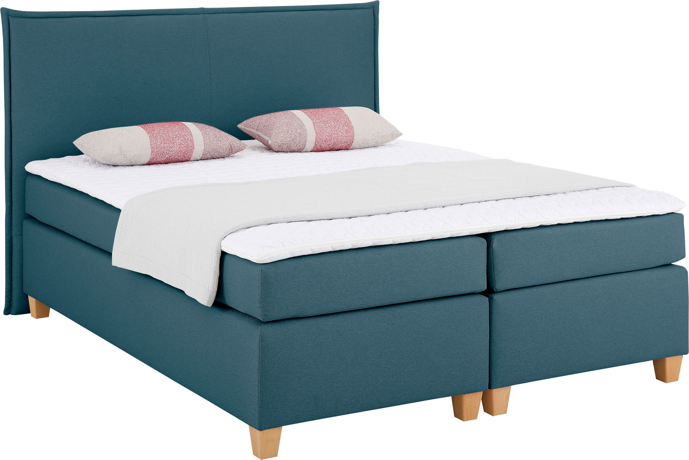 Home affaire Boxspringbett »Houssay«, inkl. Topper, 5 Breiten, 2 Härtegraden auch in Überlänge 220 cm