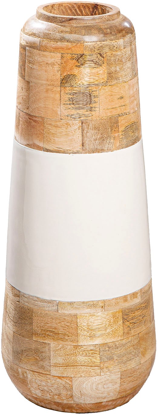 GILDE Bodenvase "Vase Naturelle naturfarben-weiß", (1 St.) günstig online kaufen