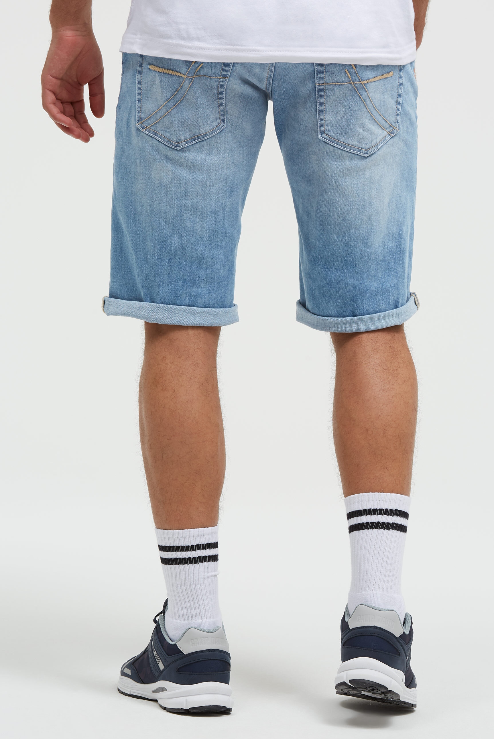 CAMP DAVID Jeansshorts mit Turn-Up Saum