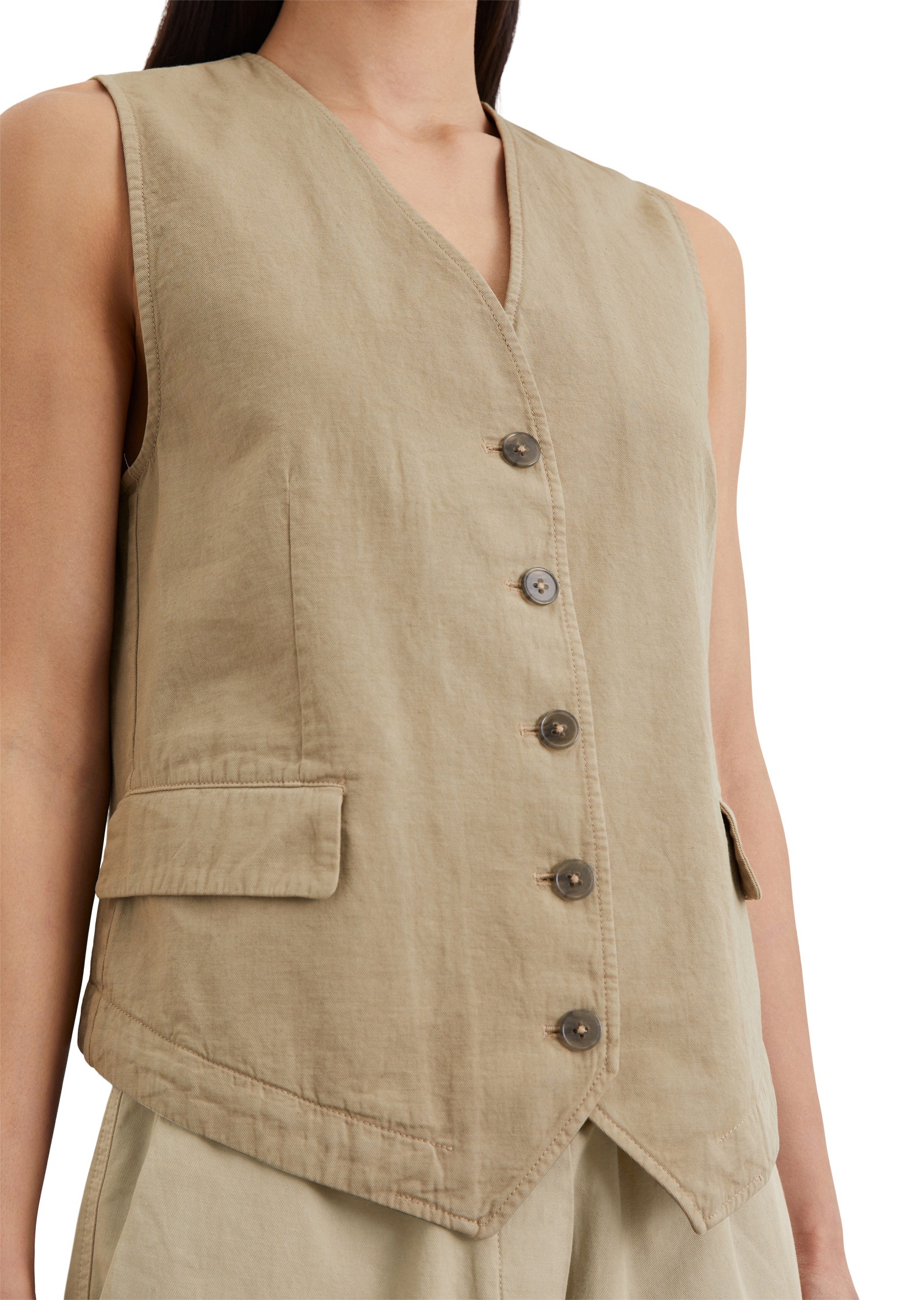 Marc O'Polo Anzugweste »aus Organic-Cotton-Leinen-Mix«