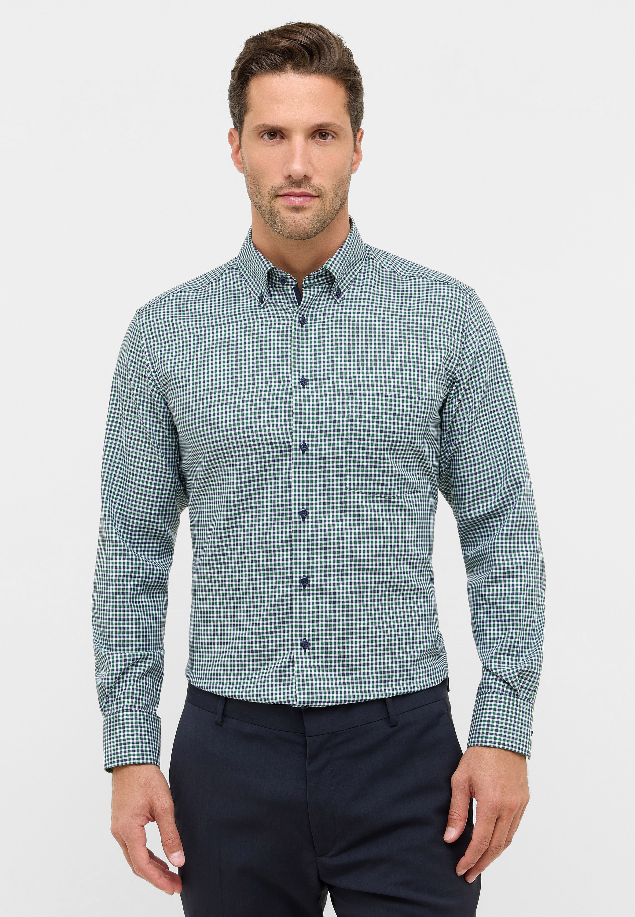 Eterna Langarmhemd "MODERN FIT", NON IRON (bügelfrei) günstig online kaufen