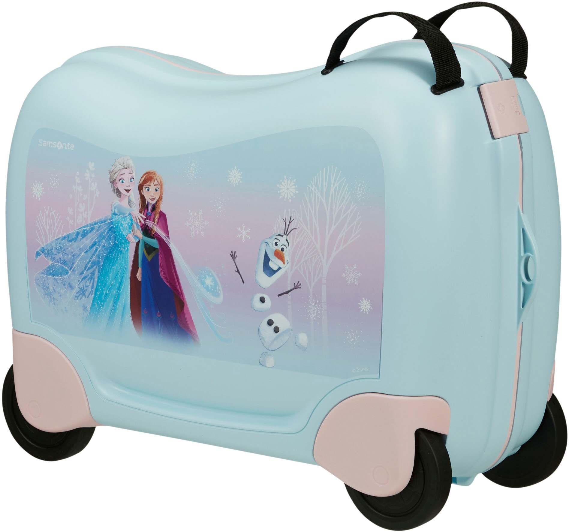 Samsonite Kinderkoffer "Dream2Go Ride-on Trolley, Disney Frozen", 4 St. Rollen, Kinderreisekoffer Handgepäck zum sitzen 