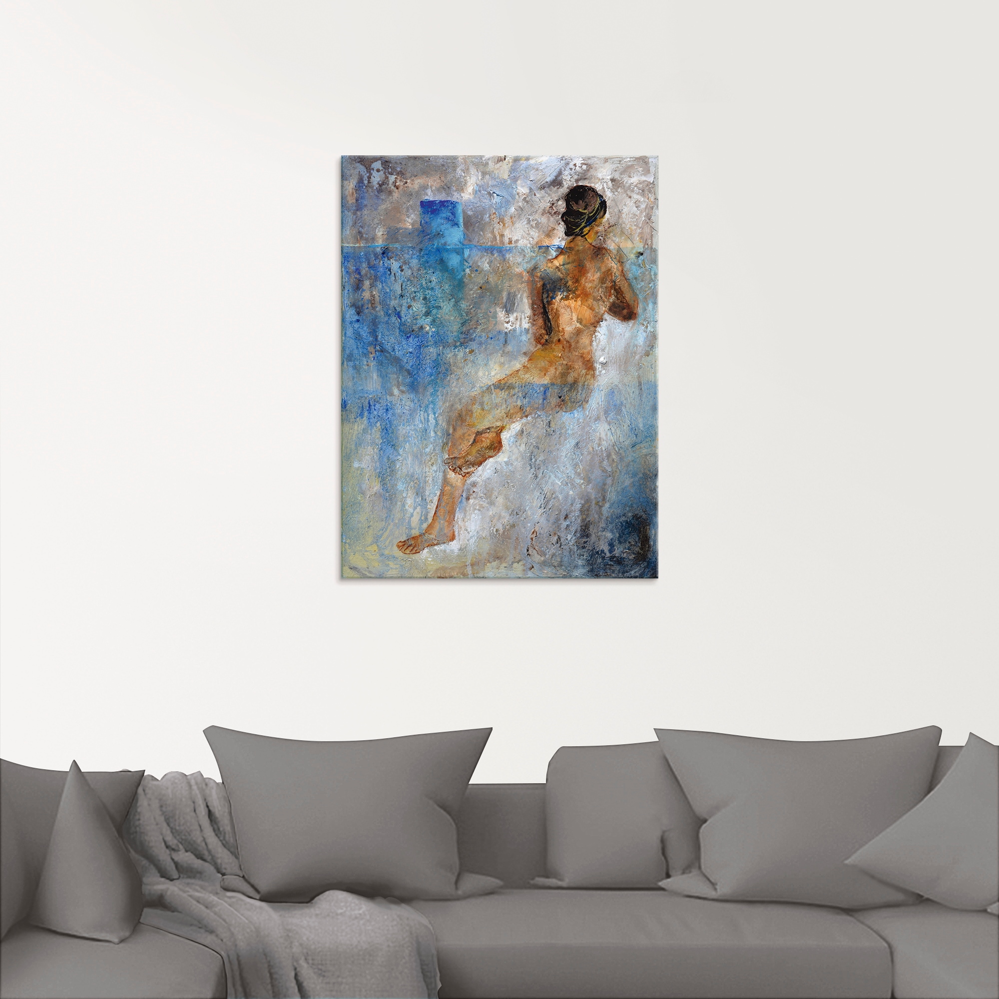 Artland Glasbild »Nackt Barbara«, Frau, (1 St.), in verschiedenen Größen