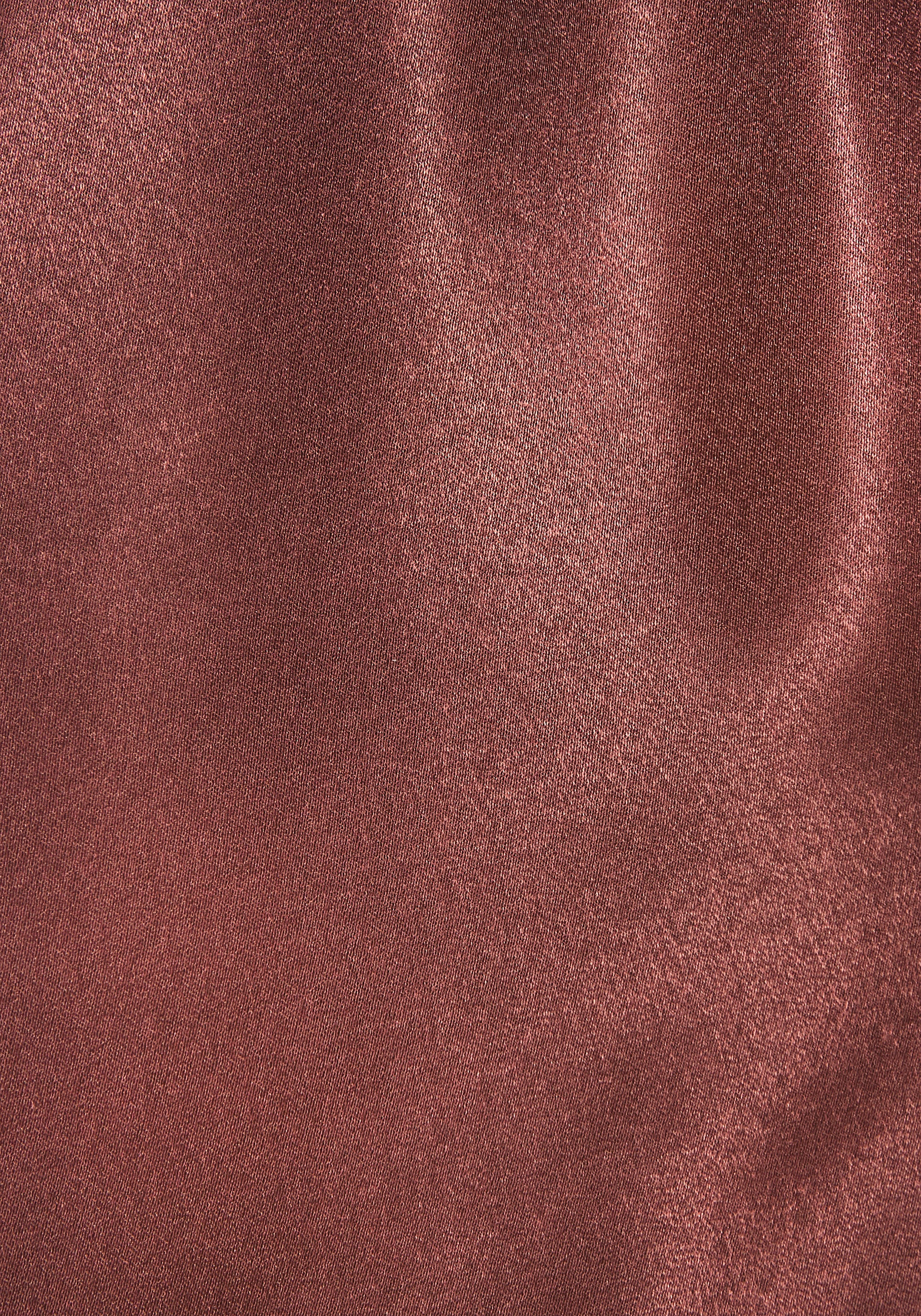 LASCANA Satinbluse mit kurzen Ärmeln, elegant