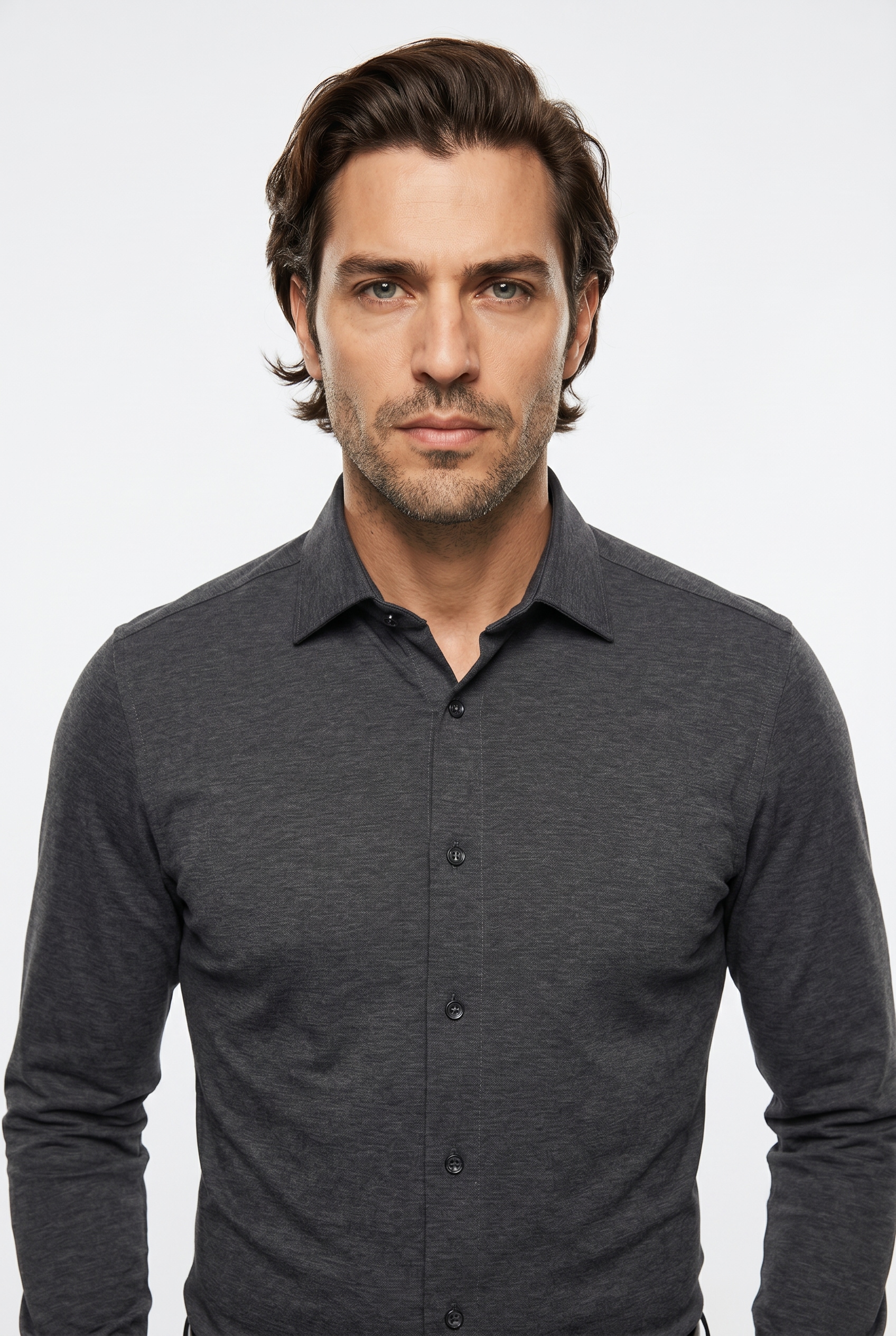 OLYMP Businesshemd "No. Six 24/Seven super slim" in bequemer Jersey-Qualität