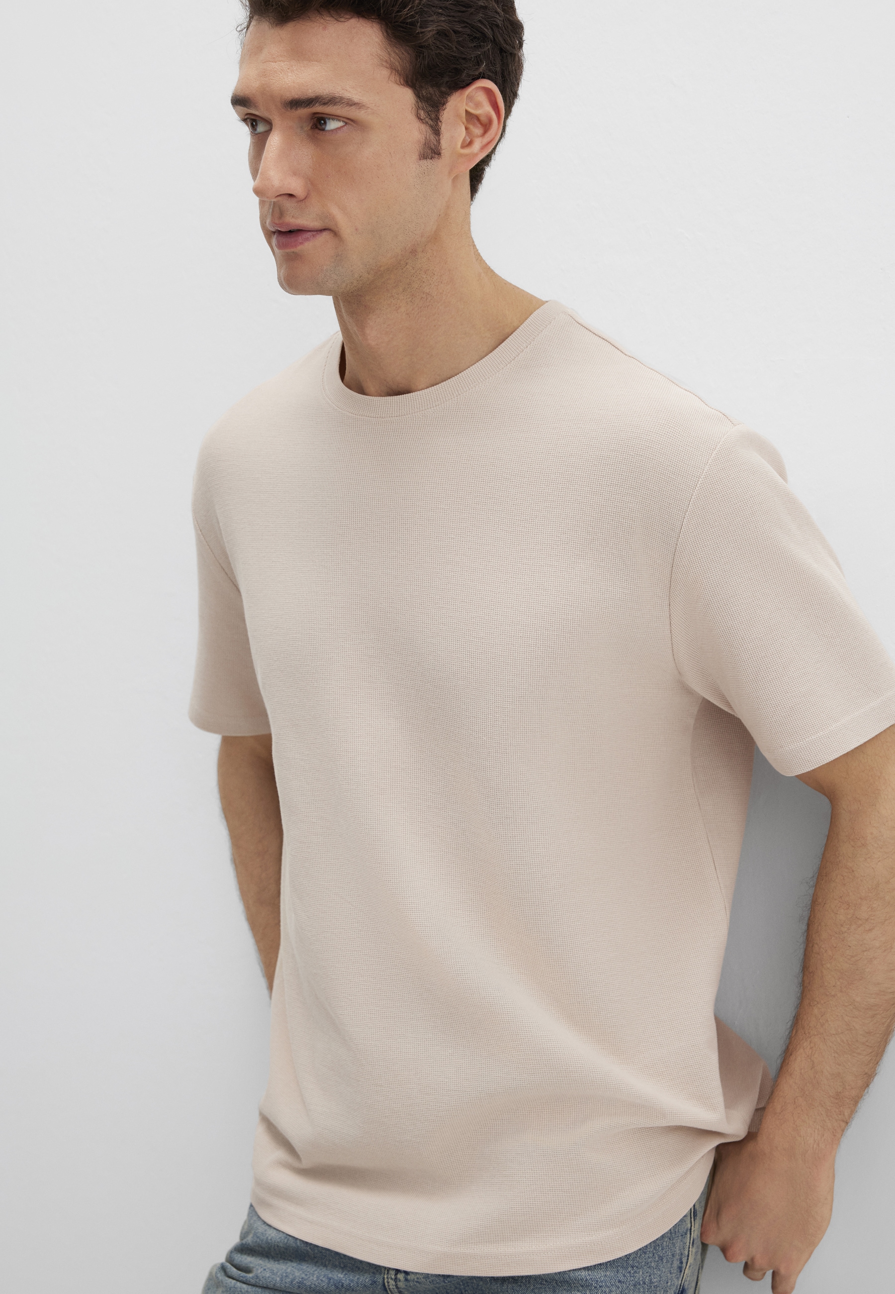Mavi "SHORT SLEEVE TEE" Strukturiertes T-Shirt