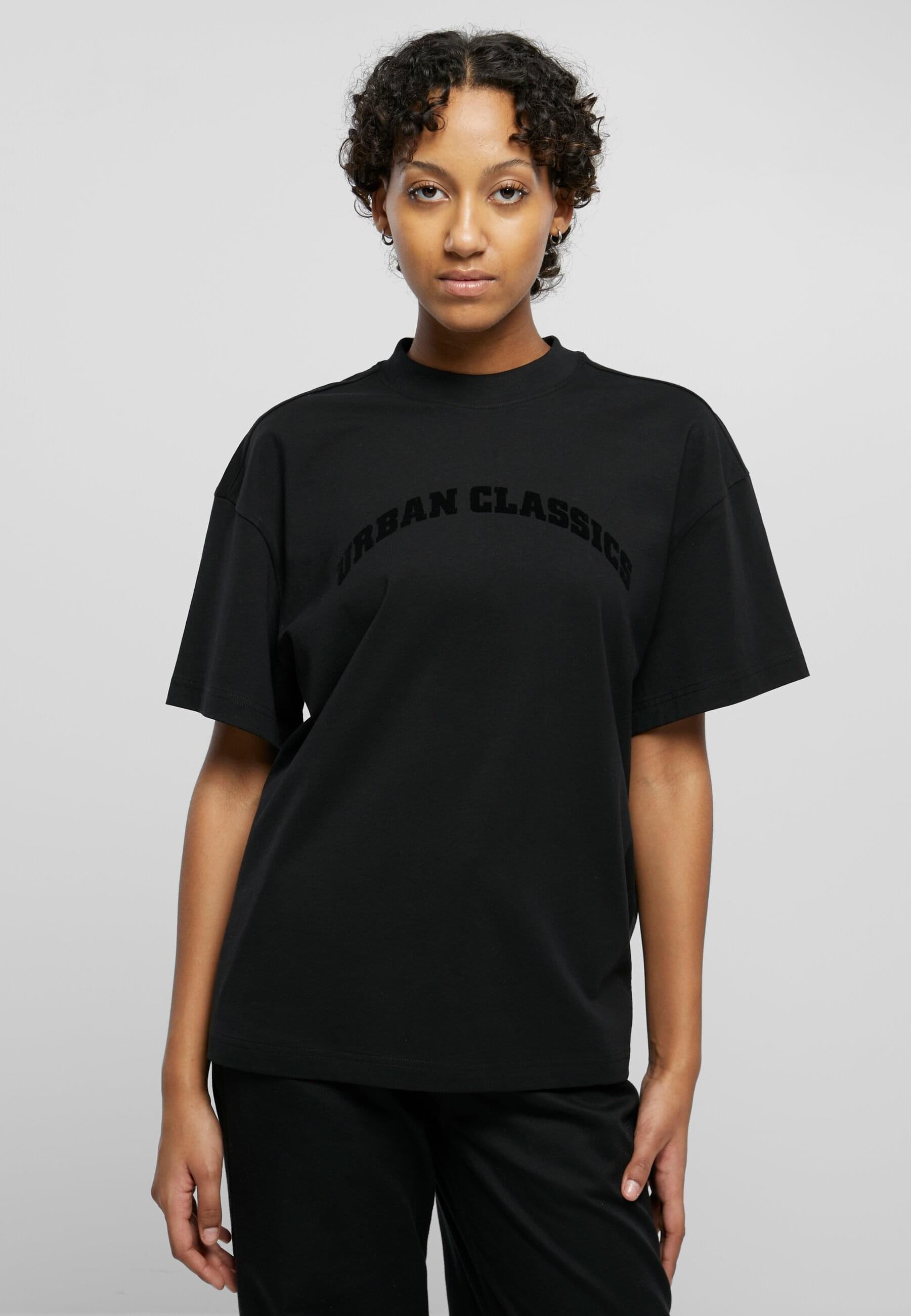 URBAN CLASSICS T-Shirt »Urban Classics Damen Ladies Oversized Flock Tee«, (1 tlg.)