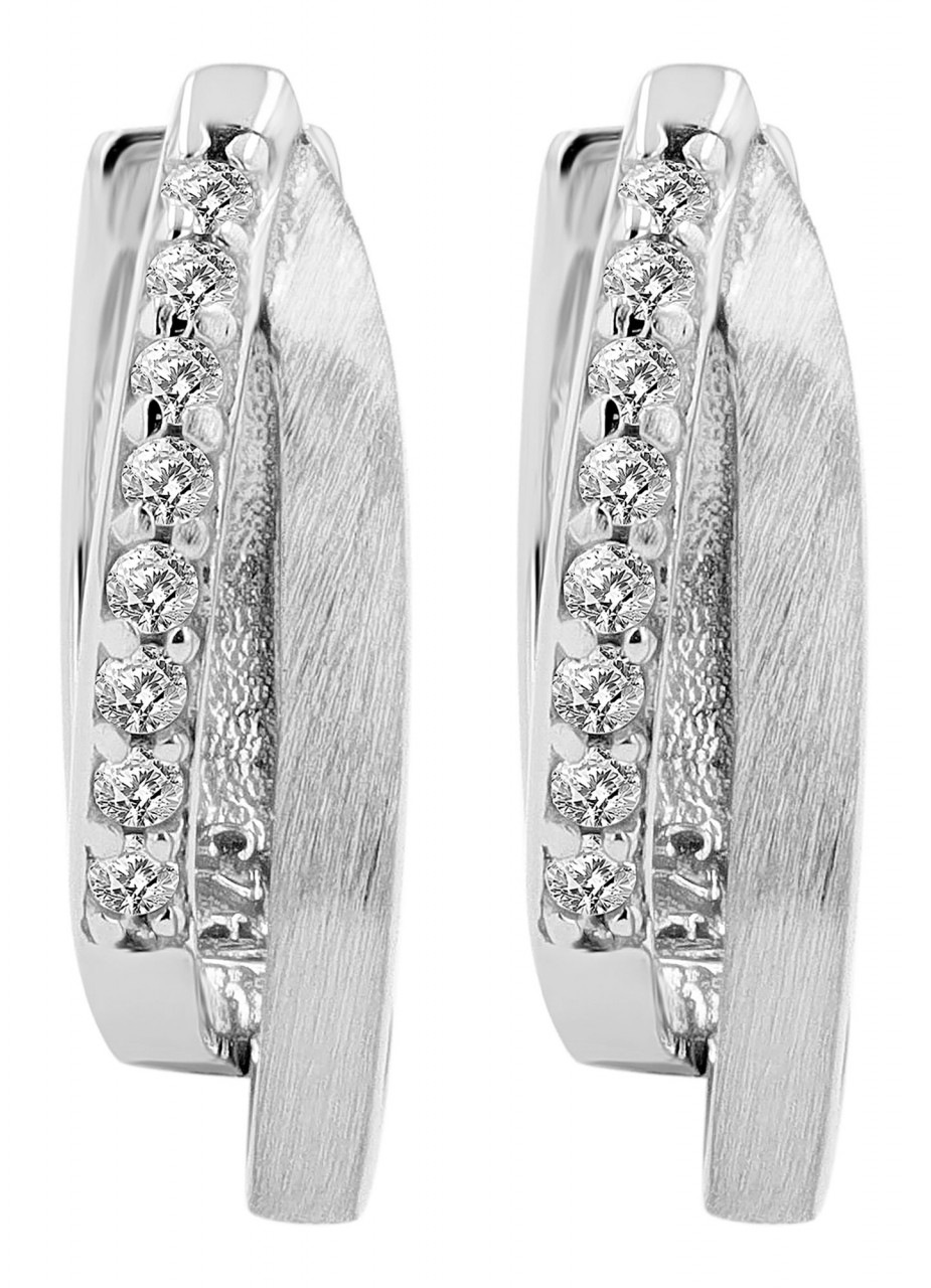Paar Creolen ADELIA´S "Damen Creolen aus rhodiniertem 925 Sterling Silber Ø 11 mm", silber, Ohrringe, Damen, Damen, Silber 925 (Sterlingsilber) 2