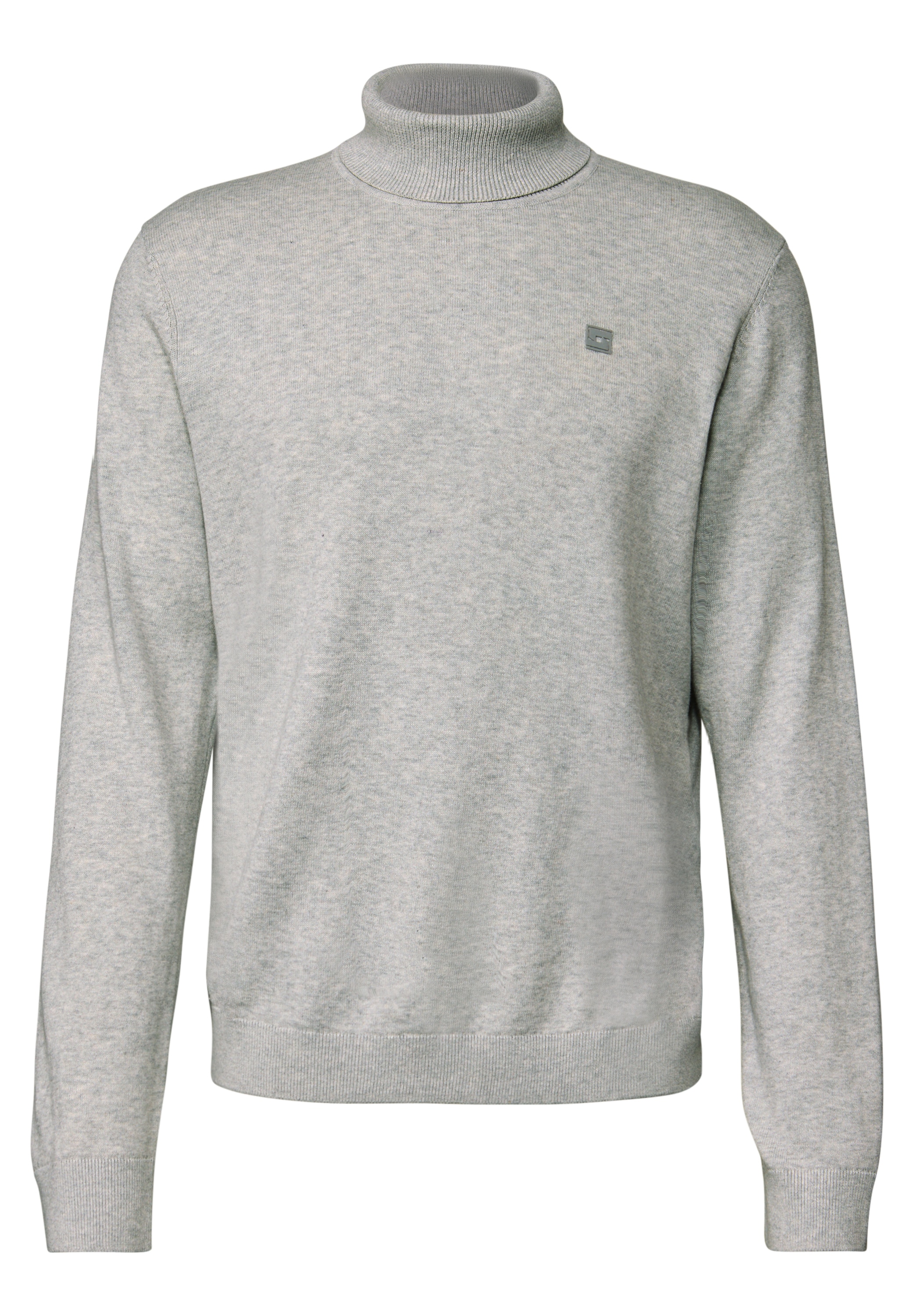 STREET ONE MEN Rollkragenpullover, aus reiner Baumwolle