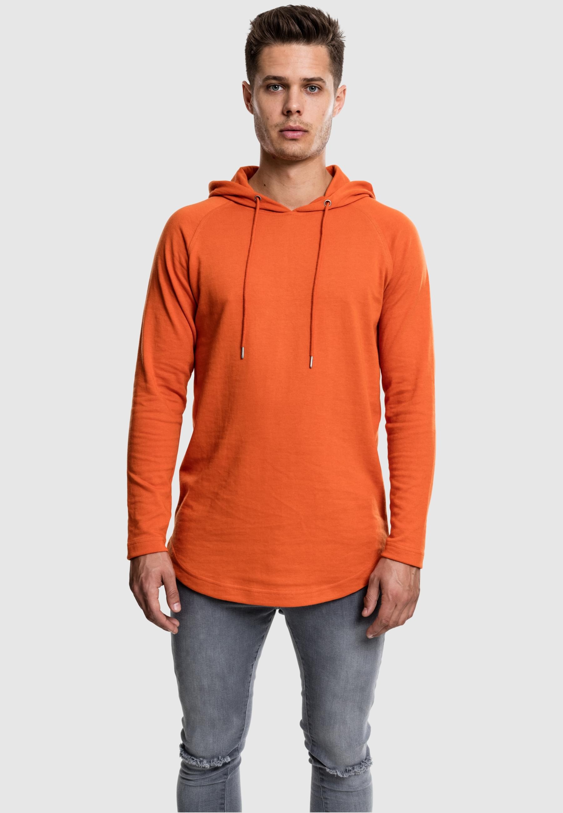 URBAN CLASSICS Kapuzensweatshirt »Urban Classics Herren Long Shaped Terry Hoody«, (1 tlg.)