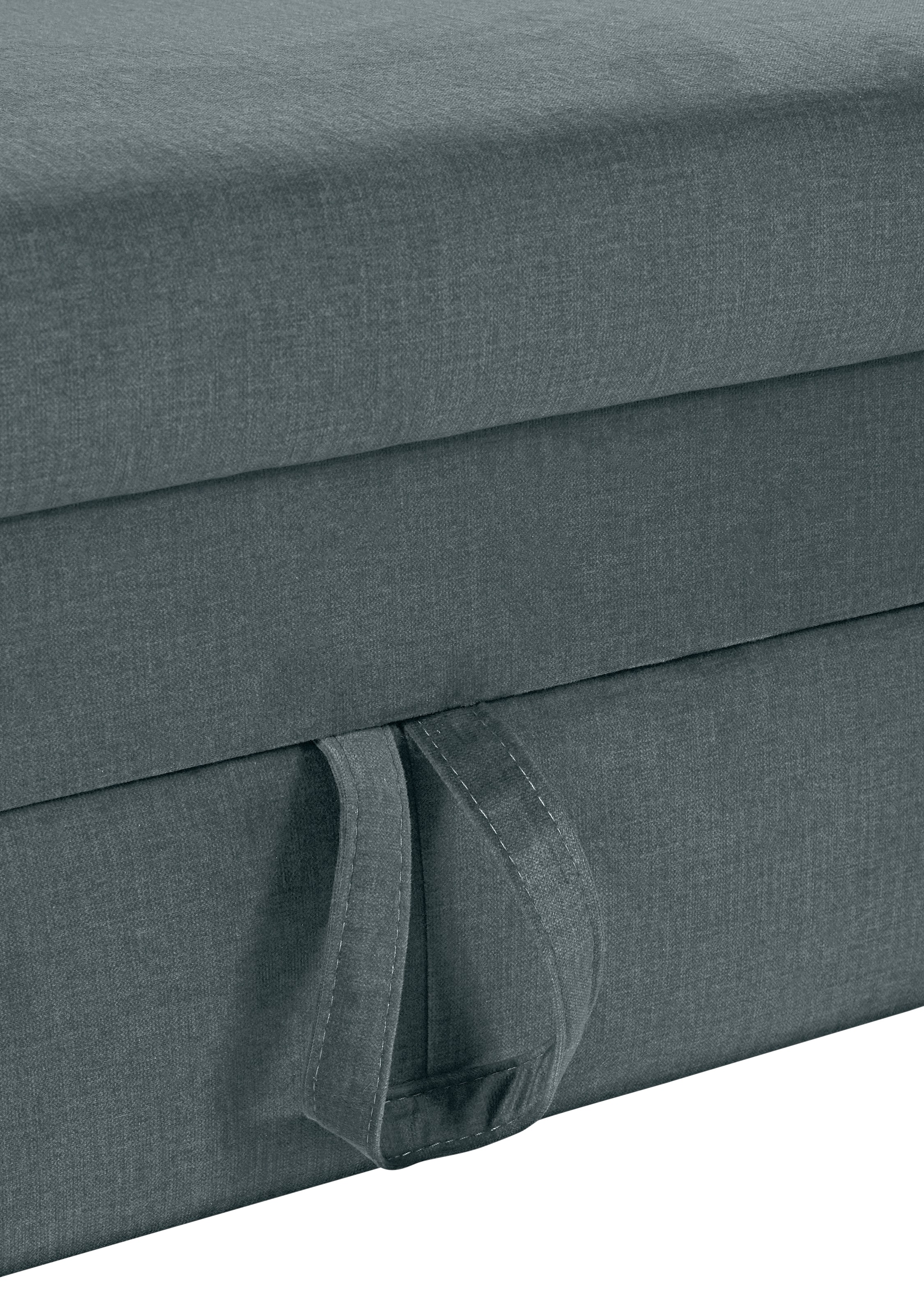 COTTA Ecksofa »Morven L-Form mit Kopfteilverstellung«, wahlweise mit Bettfunktion, Bettkasten & Wireless-Charger