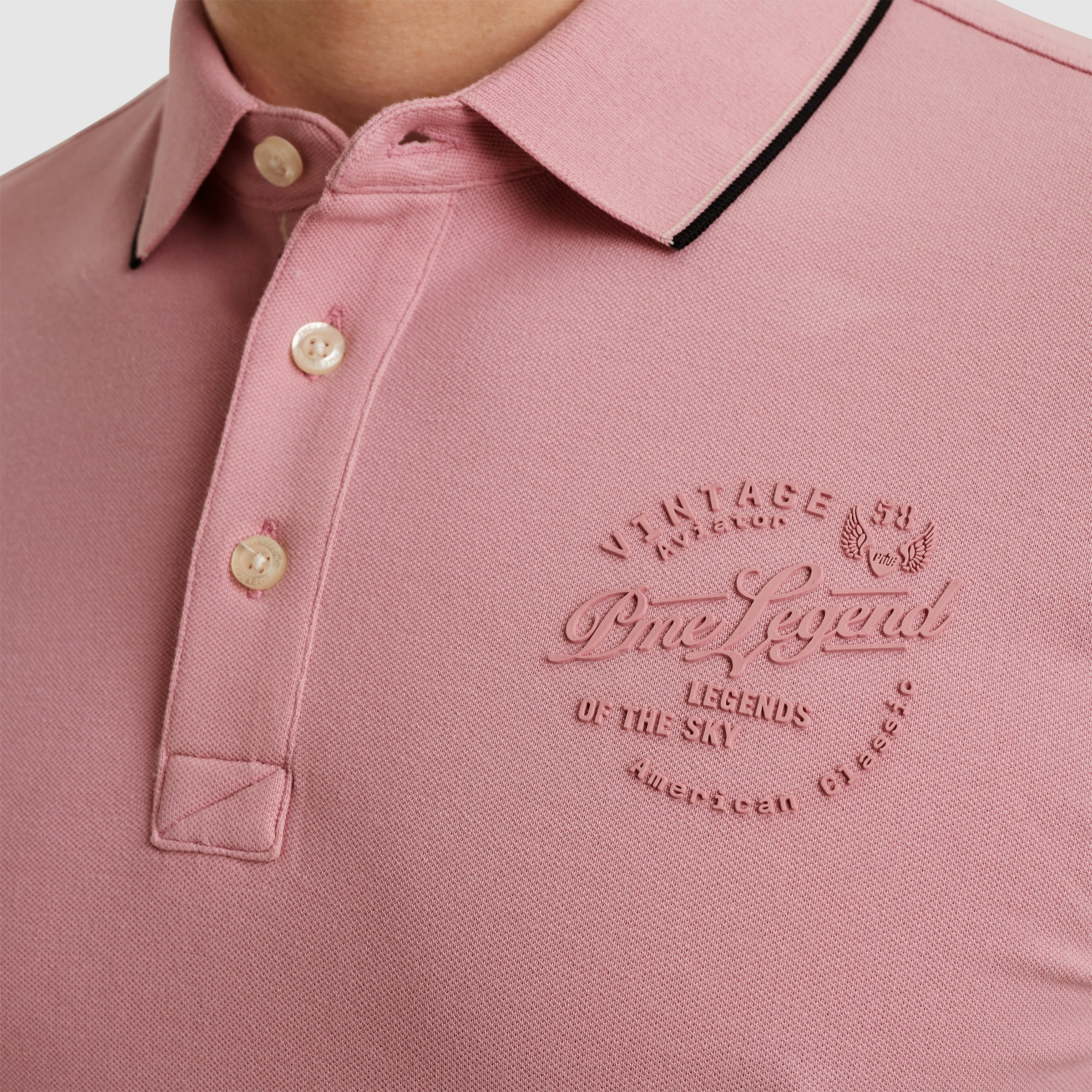PME LEGEND Poloshirt »Short sleeve polo stretch pique package«, mit Schriftzug