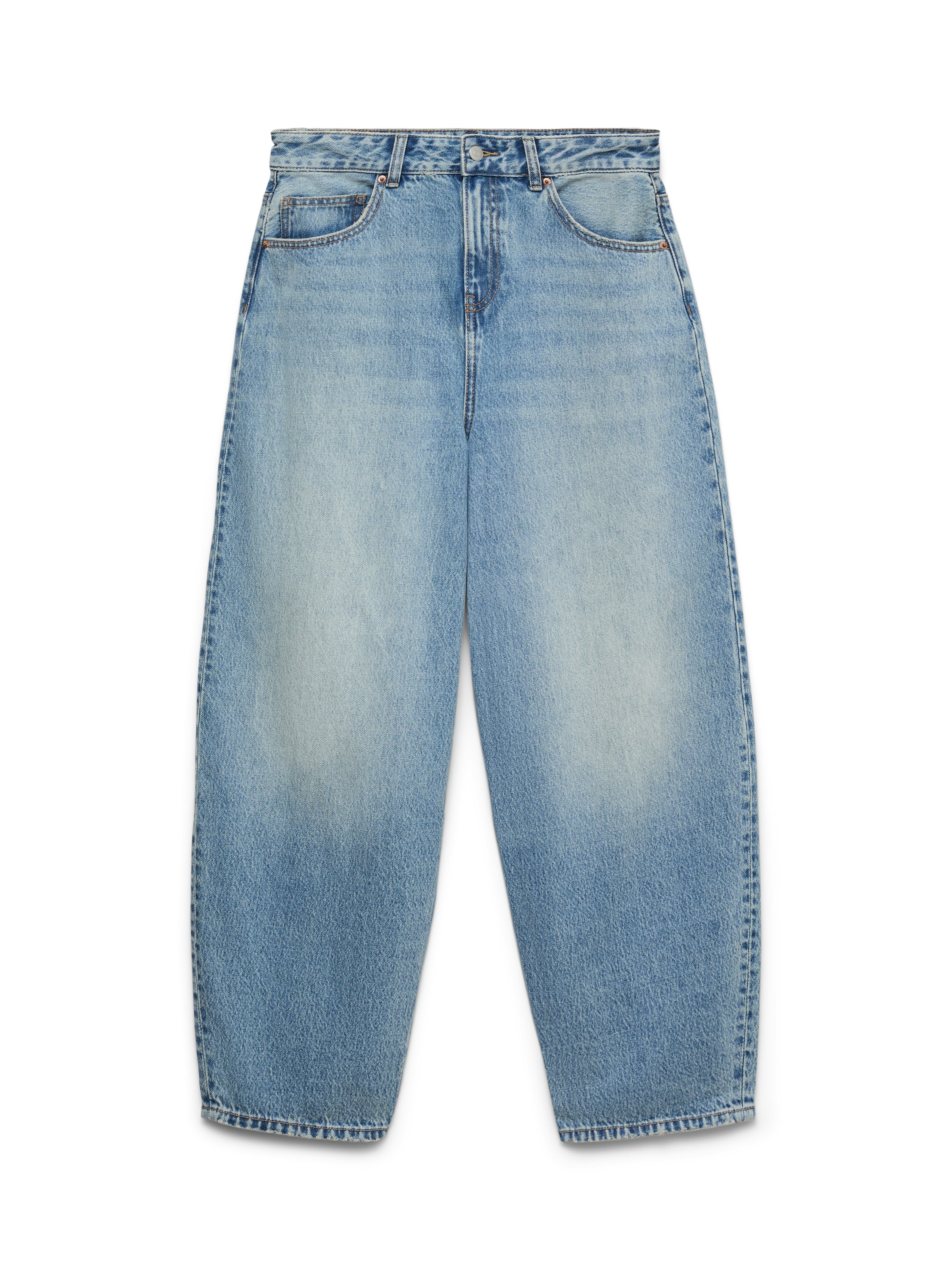 Vero Moda High-waist-Jeans »VMBILLIE HR BARREL ANK JEANS LI3151 NOOS« Baumwolle, Barrel Fit, High Waist