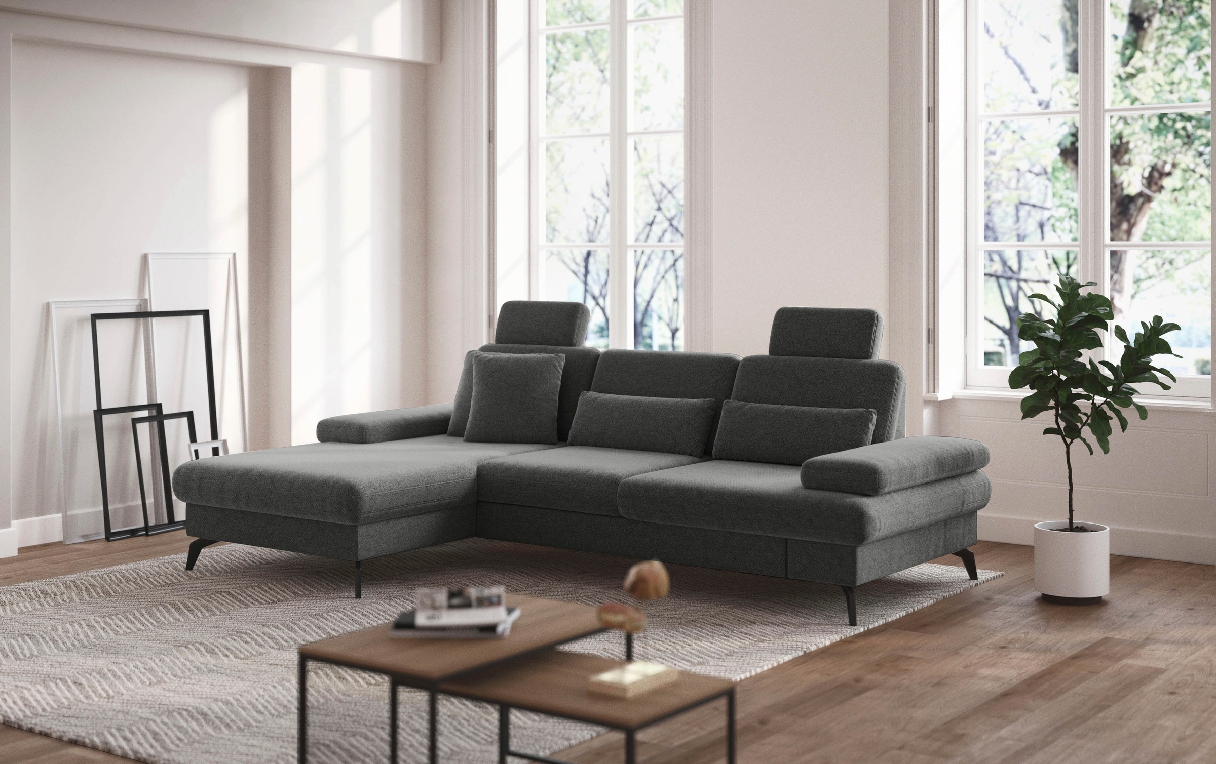 sit&more Ecksofa "Morris L-Form, inkl. Sitztiefenverstellung", wahlweise mi günstig online kaufen