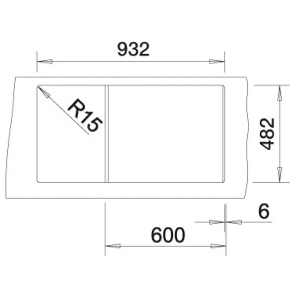 Blanco Edelstahlspüle »TIPO XL 6 S«, zum wechselseitigen Einbau geeignet