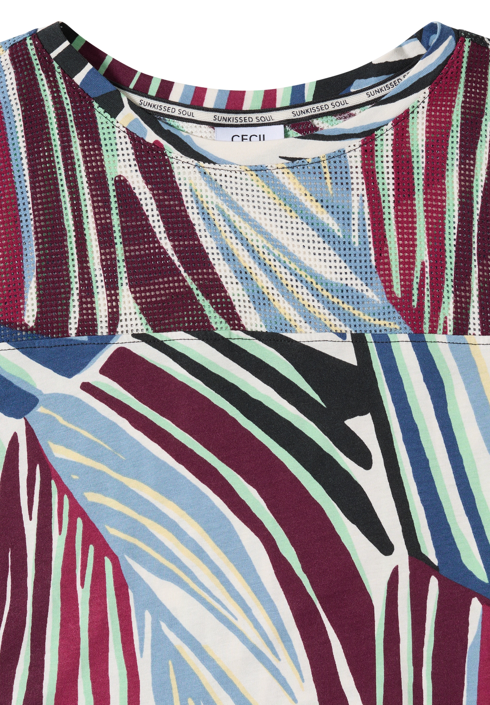 Cecil T-Shirt mit U-Boot-Ausschnitt