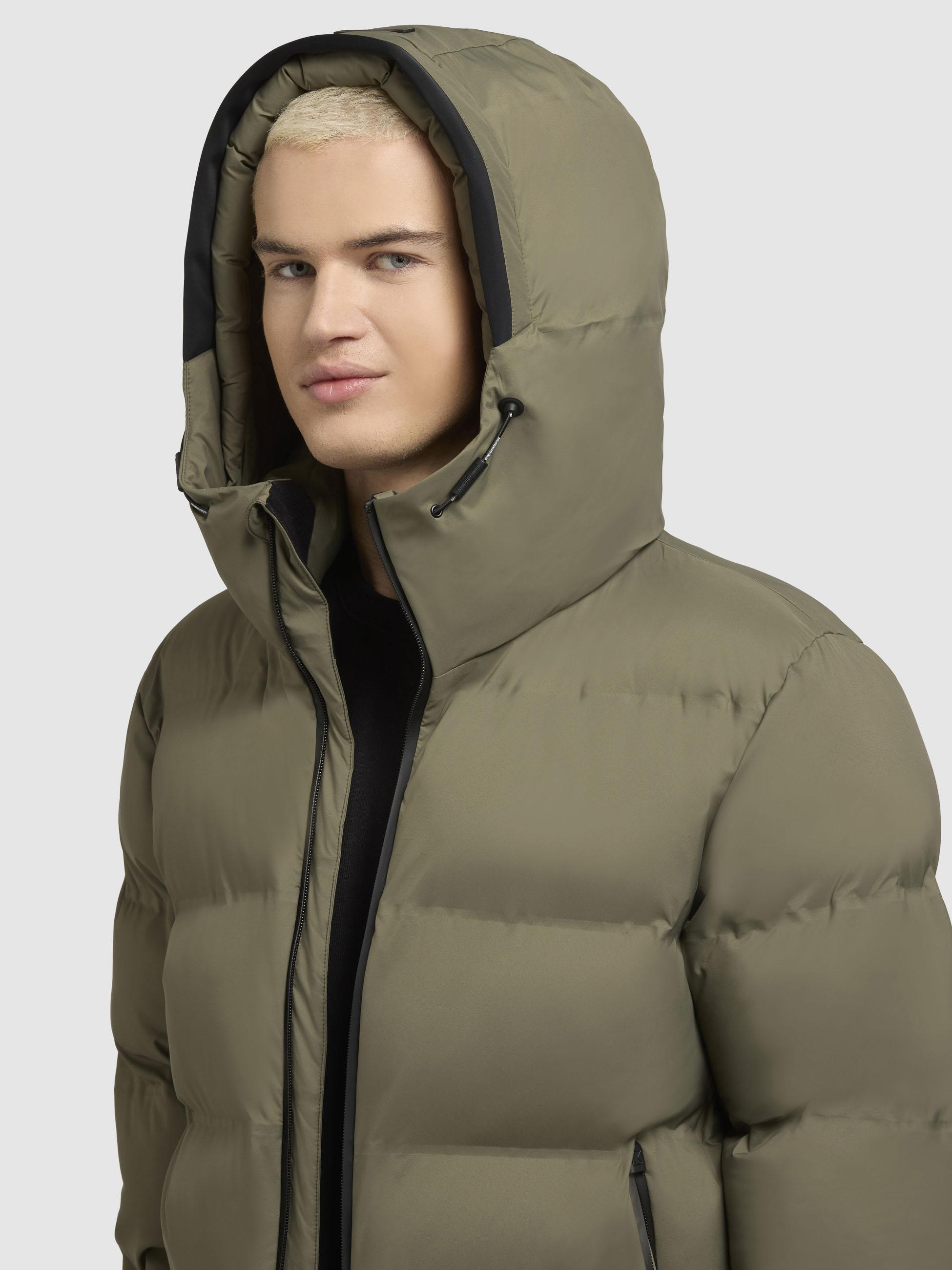 khujo Steppjacke »Silas2«, mit Kapuze, Warme Herren Winterjacke mit großer Kapuze