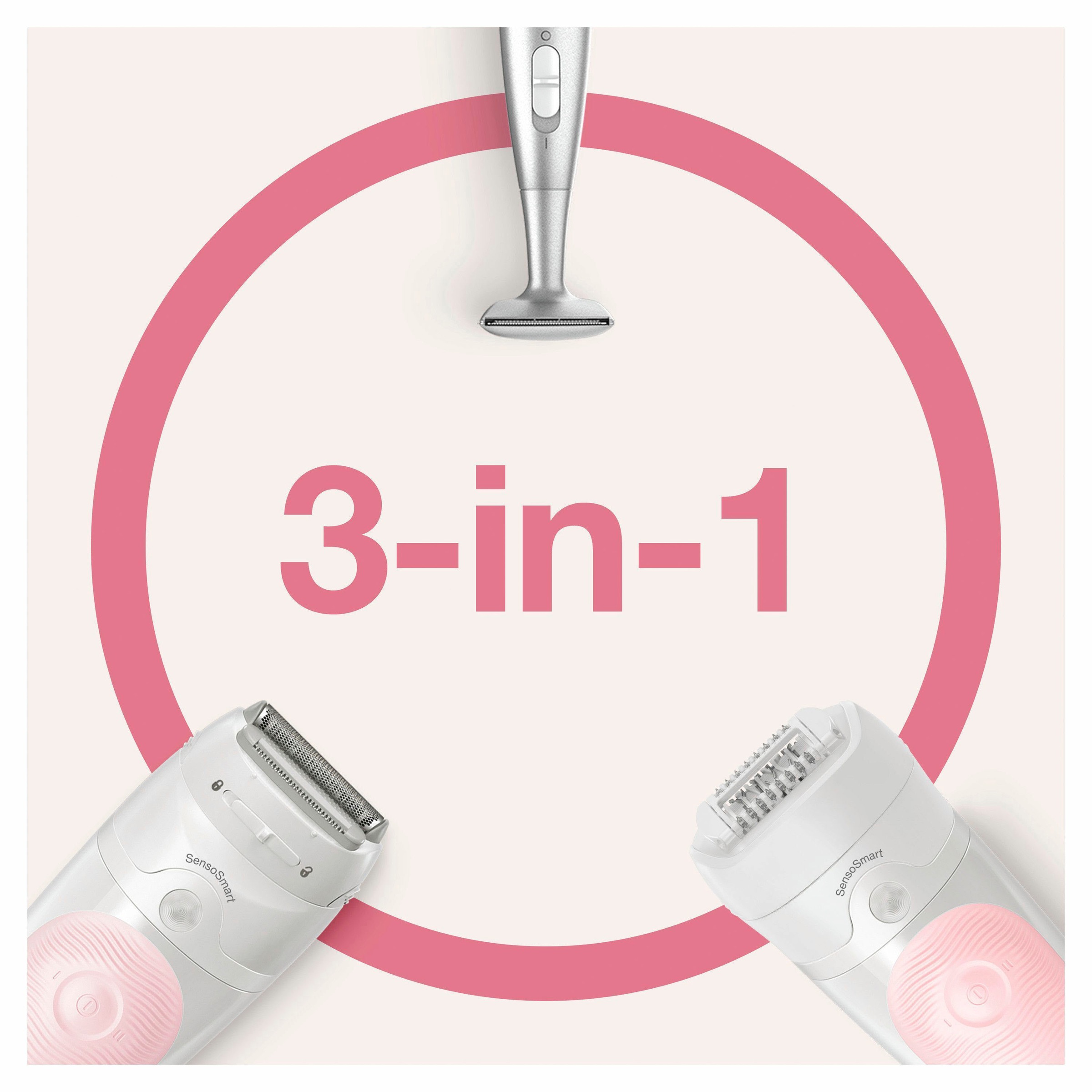Braun Epilierer »Silk-épil 5 5-820«, Wet&Dry, Hochfrequenz-Massageaufsatz