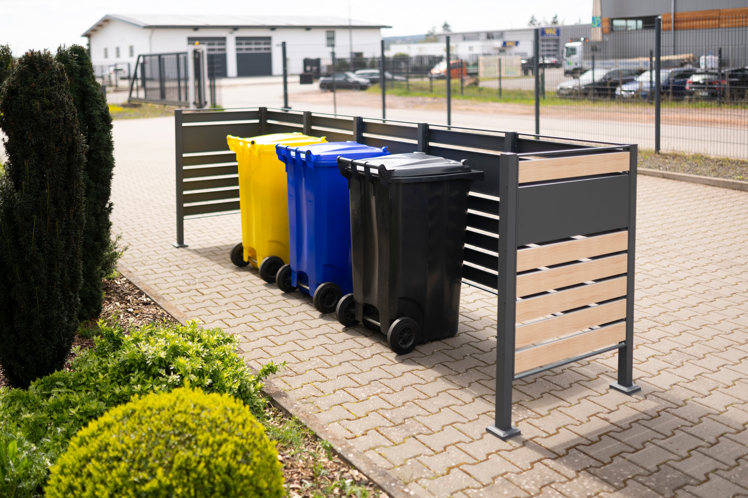 WESTMANN Mülltonnenbox »Planum«, Platz für 5 Mülltonnen je 240 L