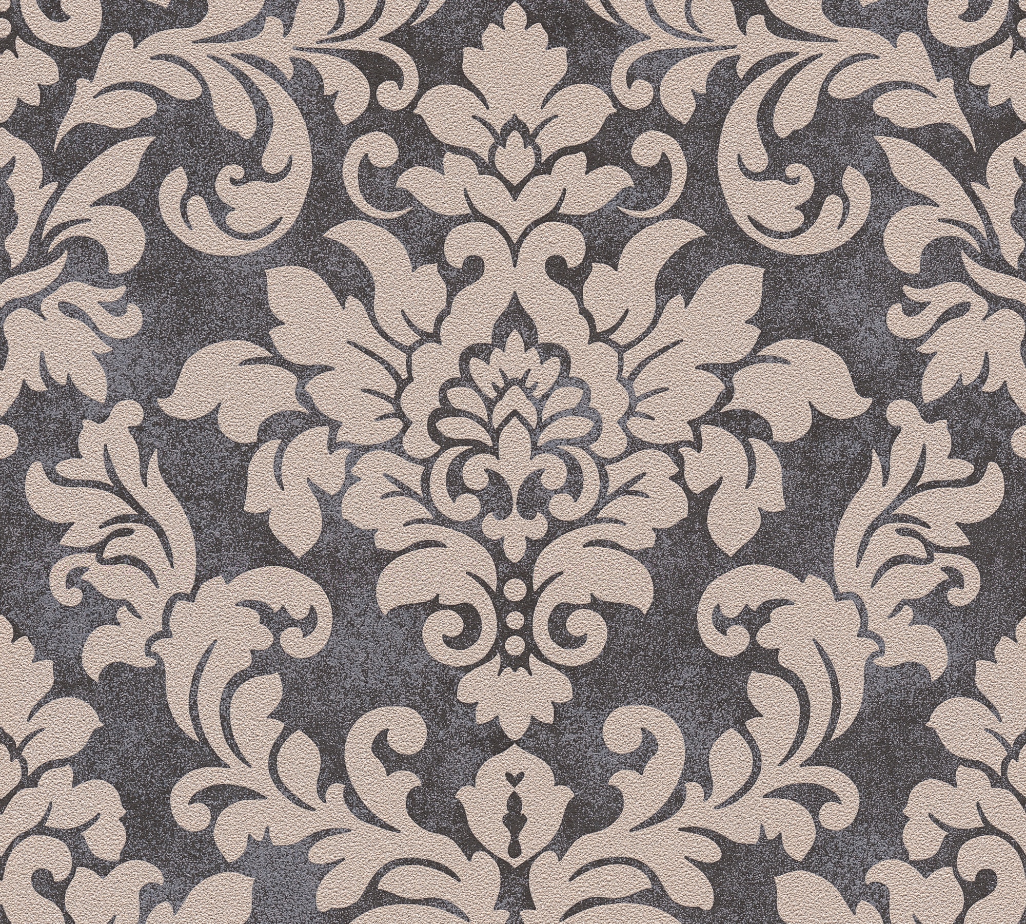 living walls Vliestapete "Trendwall mit Ornamenten barock" Barock gemustert ornamental leicht strukturiert Glitzertapete Ornament Tapete Barock Tapeten Wohnzimmer Schlafzimmer