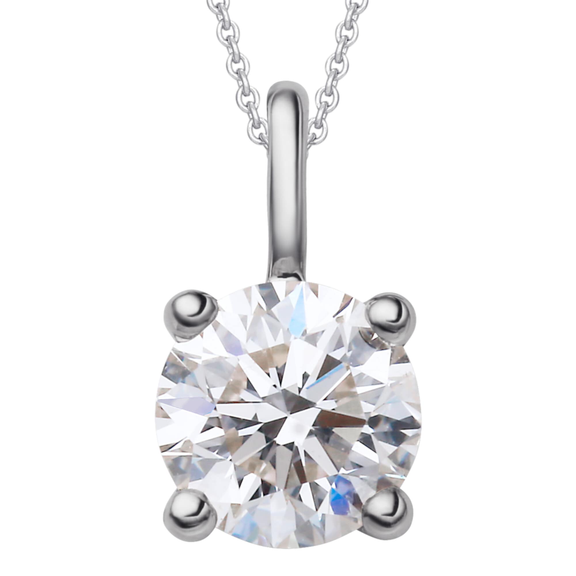 ONE ELEMENT Kette mit Anhänger »0.3 ct Diamant Brillant Anhänger aus 585  Weißgold«, Damen Schmuckset - Set mit verstellbarer Halskette für kaufen |  BAUR