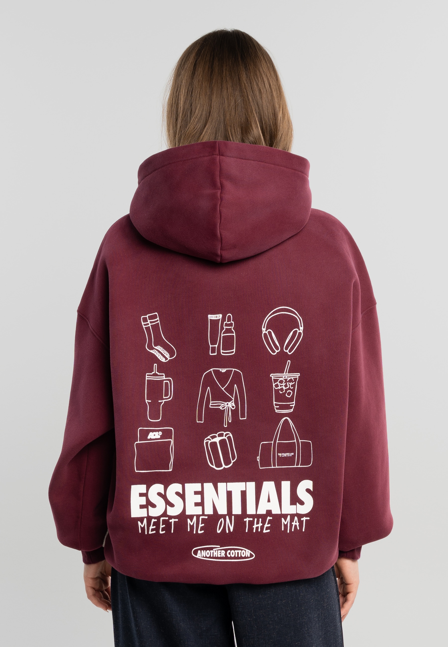 Another Cotton Lab Rundhalspullover »Another Cotton Lab Mat Essentials Washed Hoodie« 1