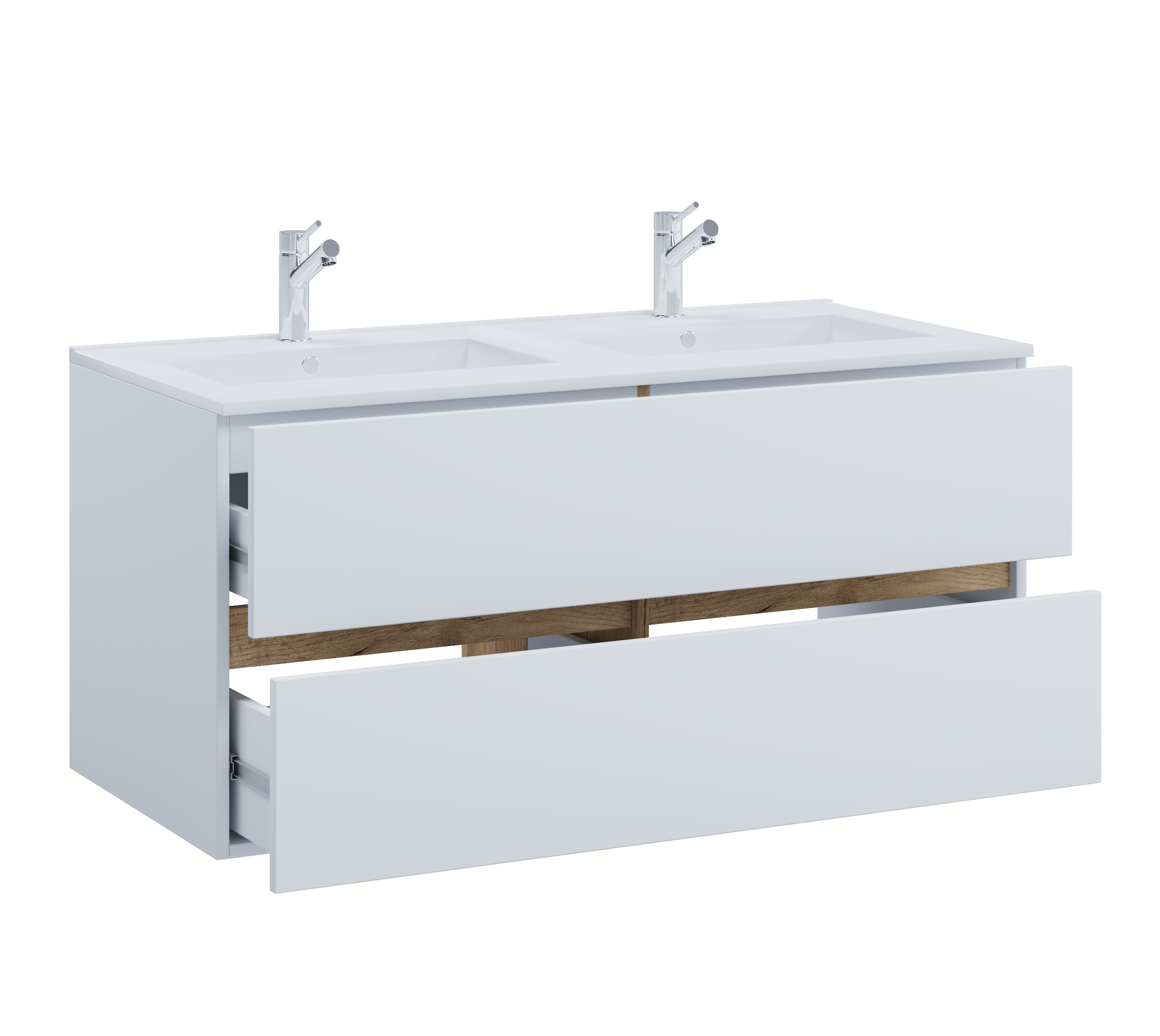 VCM Waschtisch »2 tlg. Badmöbel-Set mit Waschbecken Cosila-I 112cm« 2 Stk. tlg.