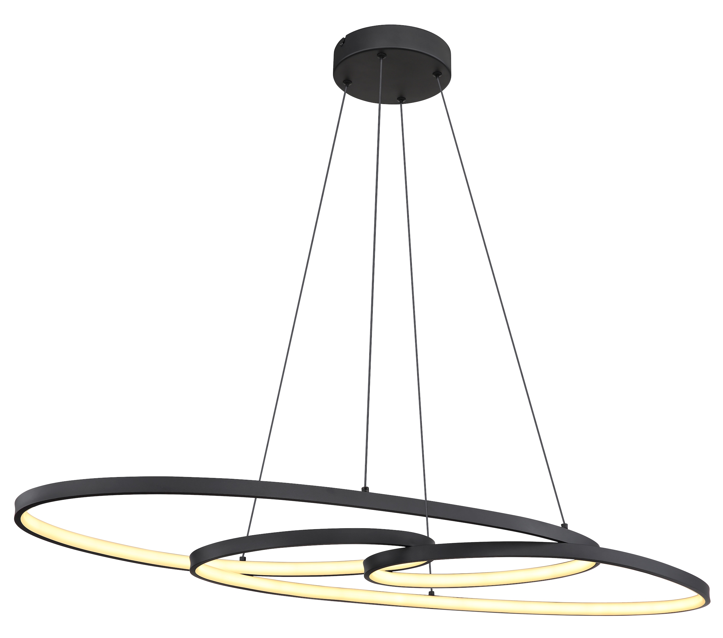 GLOBO LIGHTING LED Pendelleuchte »SPIRA«, Leuchtmittel LED-Modul | LED fest integriert, Hängelampe/Hängeleuchte/Wohnzimmer/Esstisch/elegant