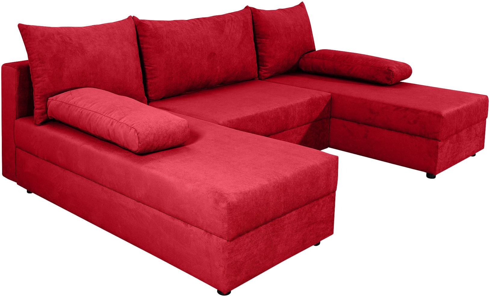 COLLECTION AB Wohnlandschaft »Pico U-Form«, Wohnlandschaft,2 X Ottomane,Polyätherschaum Polsterung