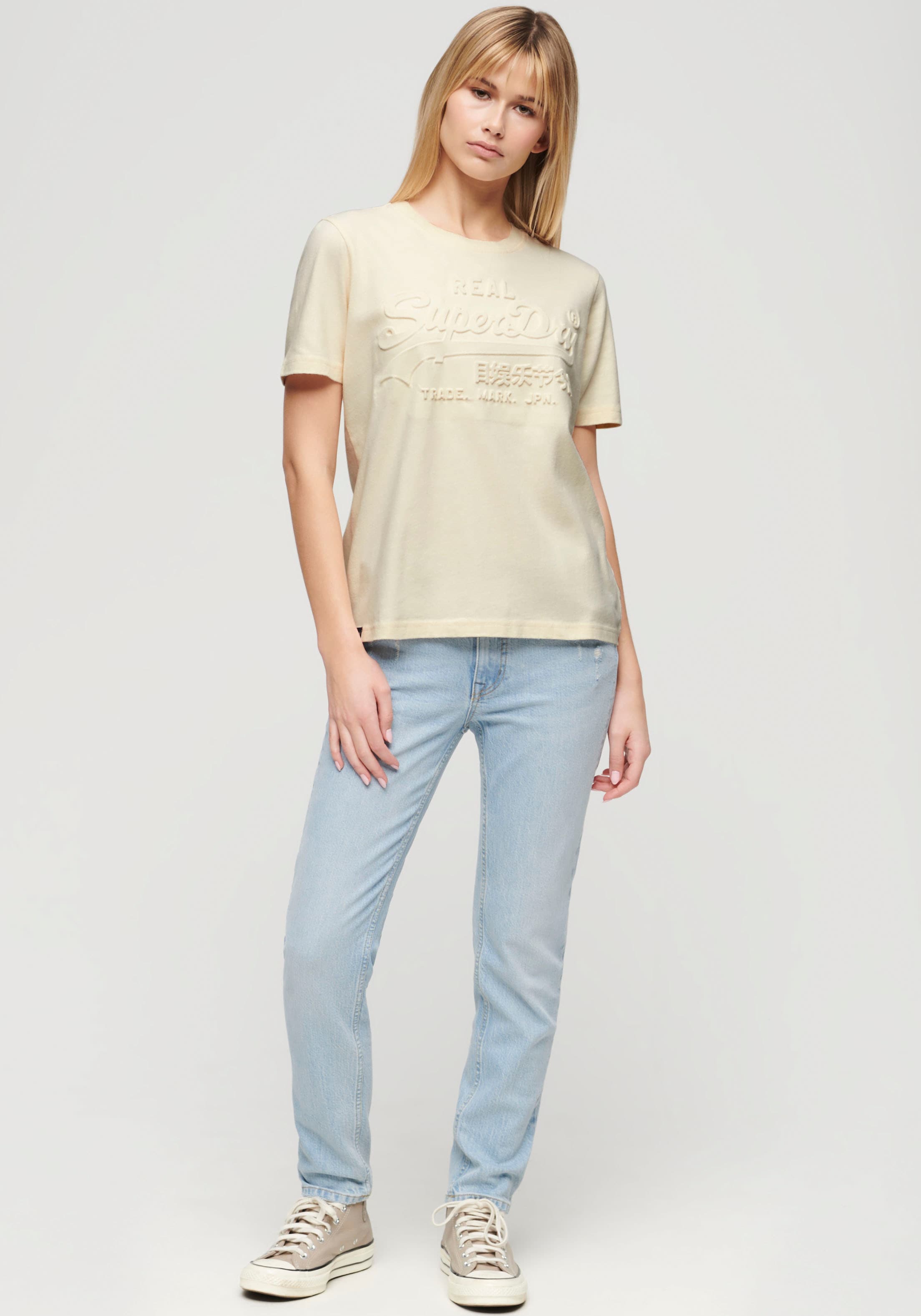 Superdry Kurzarmshirt "EMBOSSED VL RELAXED T SHIRT"