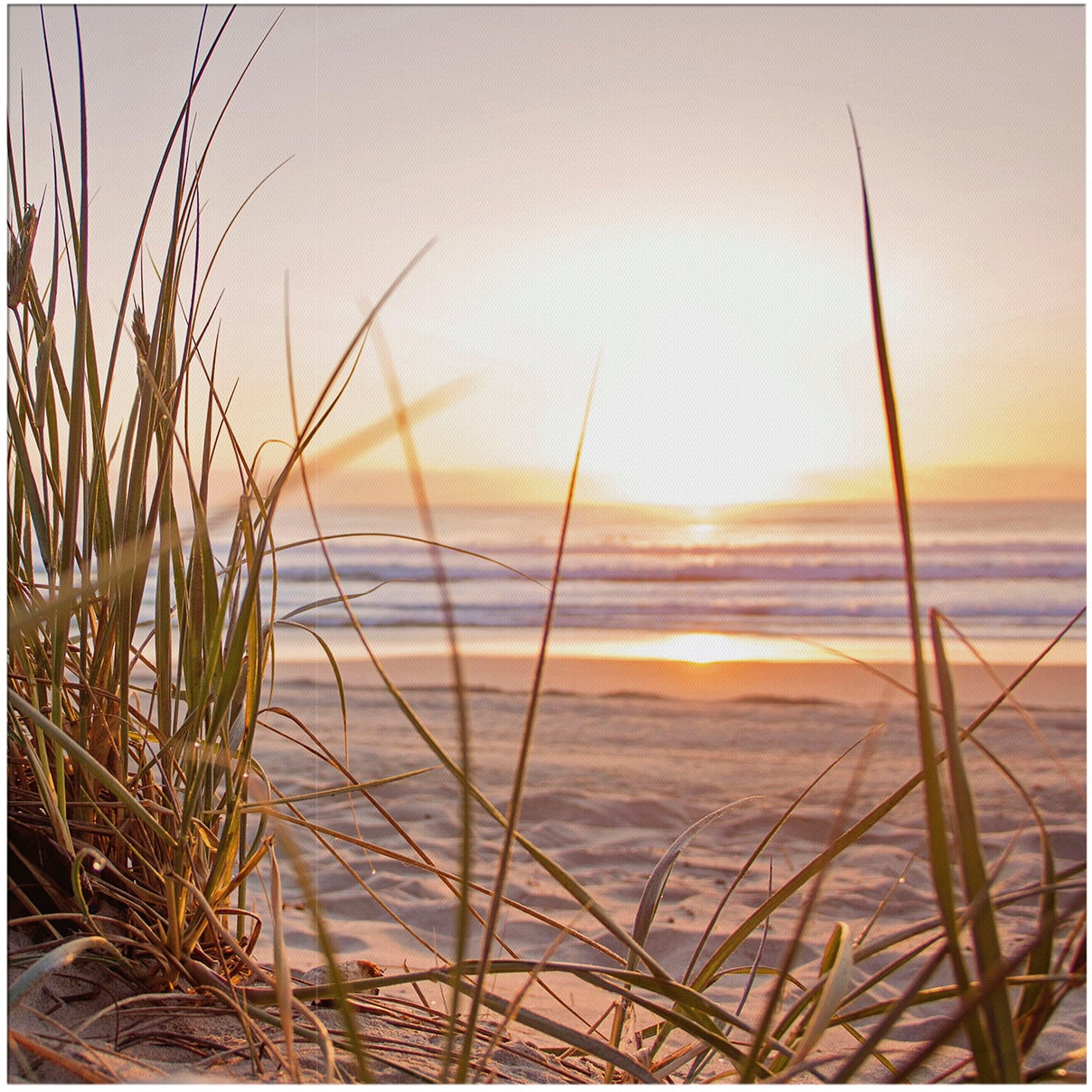 Art for the home Leinwandbild "Outdoor Sonnenuntergang 50x50cm", Romantisch günstig online kaufen