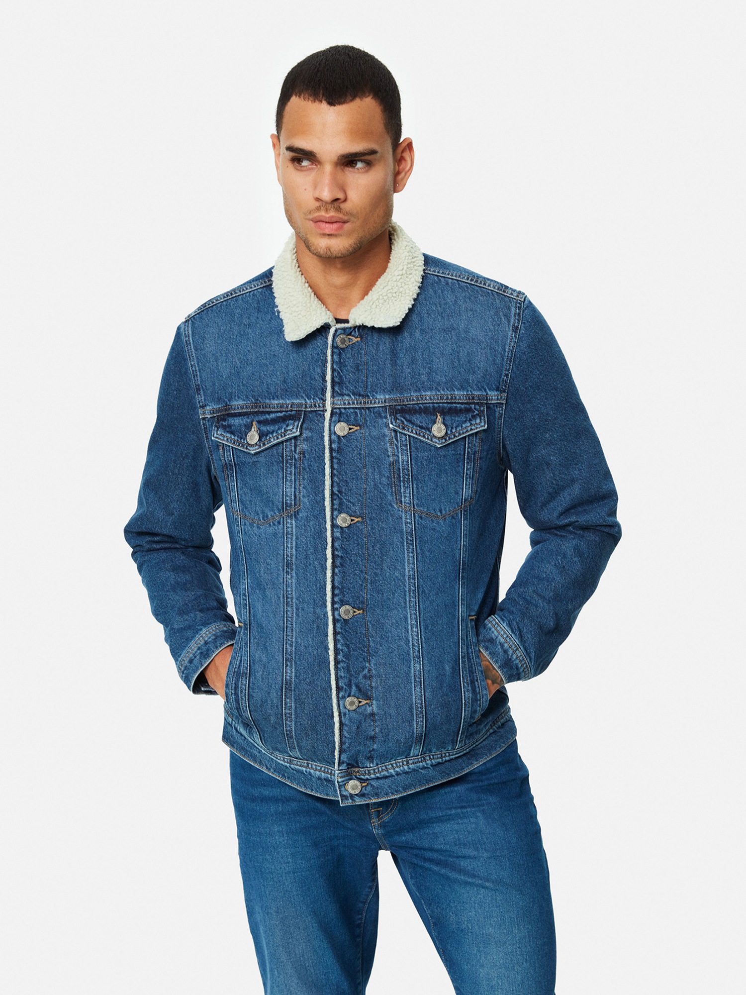 Mavi Cordjacke »AARON«, Basic Jeansjacke