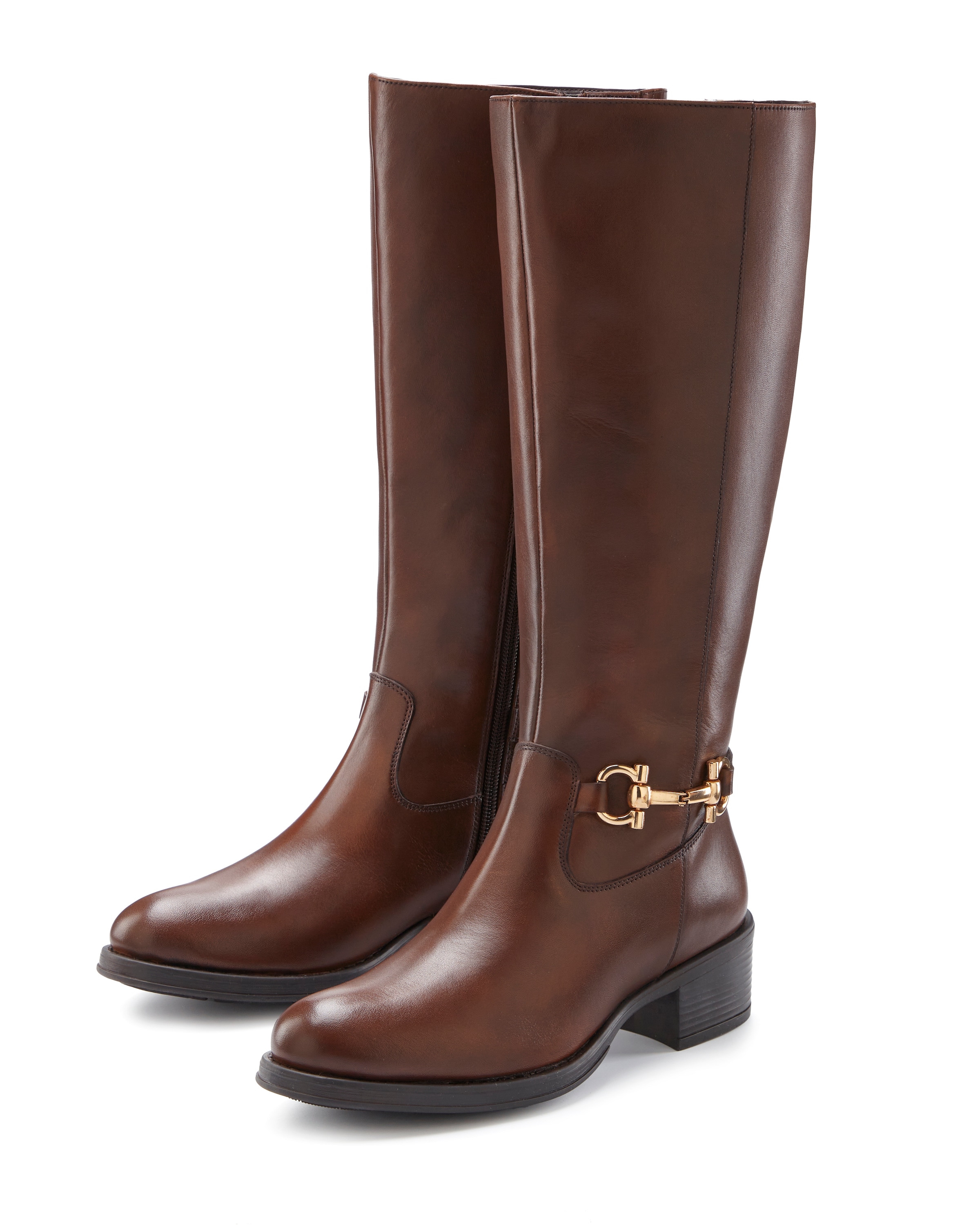 LASCANA Stiefel "Stiefelette" aus Leder mit Langschaft günstig online kaufen