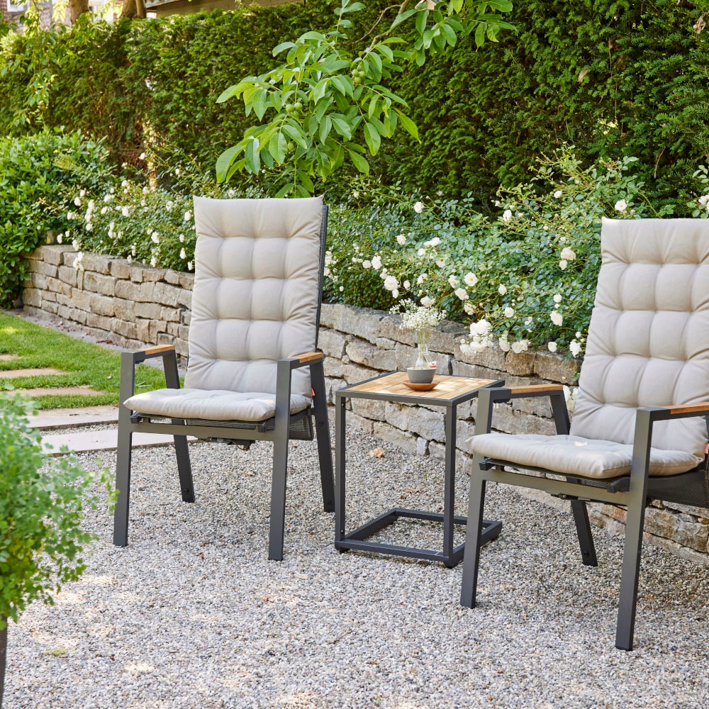 Siena Garden Sesselauflage »ATRIA, 123 cm, TOPSELLER!«, Dessin Uni, 100% recyceltem Polyester, in verschiedenen Farben