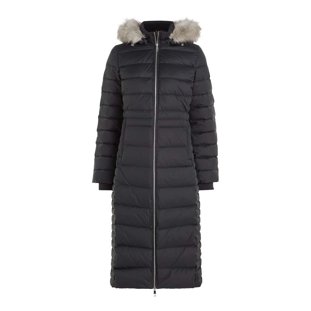 Tommy Hilfiger Daunenmantel »TYRA DOWN MAXI WITH FUR«, mit Stehkragen