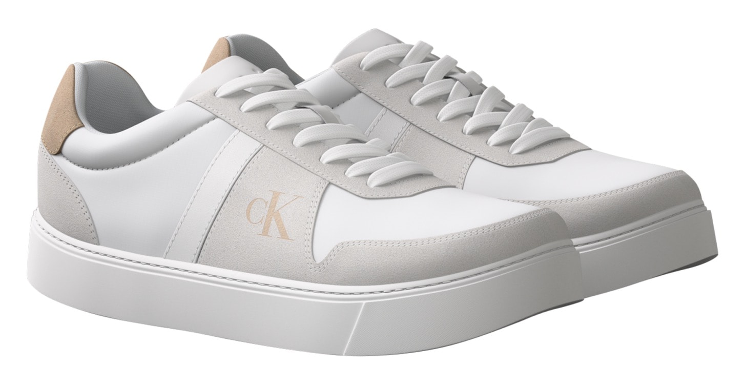 Calvin Klein Jeans Sneaker "CLASSIC CUPS LACE MIX EMB TONGUE" Freizeitschuh, Halbschuh, Schnürschuh mit CK-Label