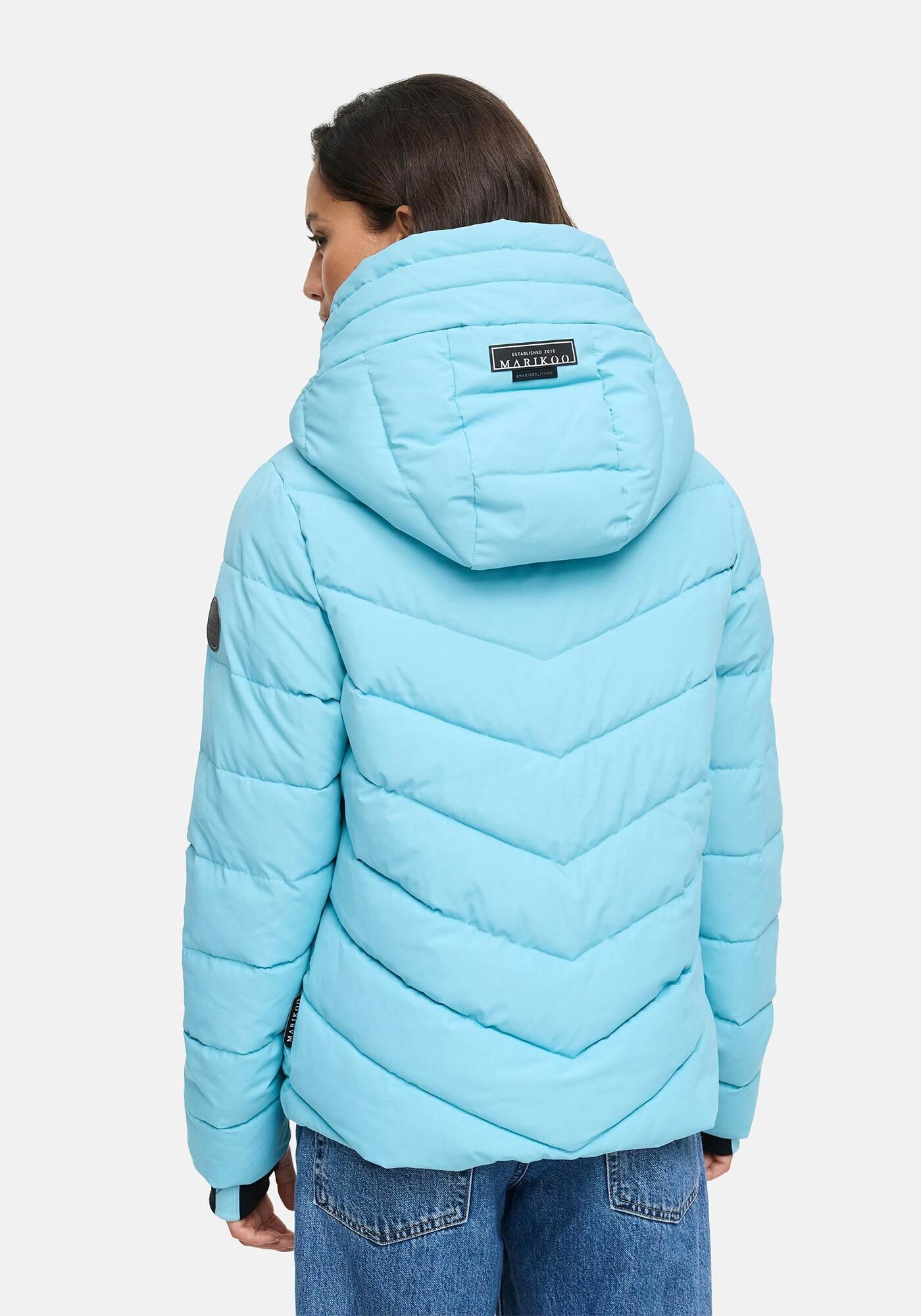 Winterjacke MARIKOO "Samuiaa XVI", Damen, Gr. L, sky blau, Obermaterial: 100% Polyester; Futter: 100% Polyester; Wattierung: 100% Polyester; Ärmelfutter: 100% Polyester, Jacken Winterjacke, mit Kapuze 2