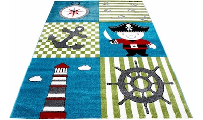 Ayyildiz Teppiche Kinderteppich »Kids 450«, rechteckig, 12 mm Höhe, Piraten und... kaufen