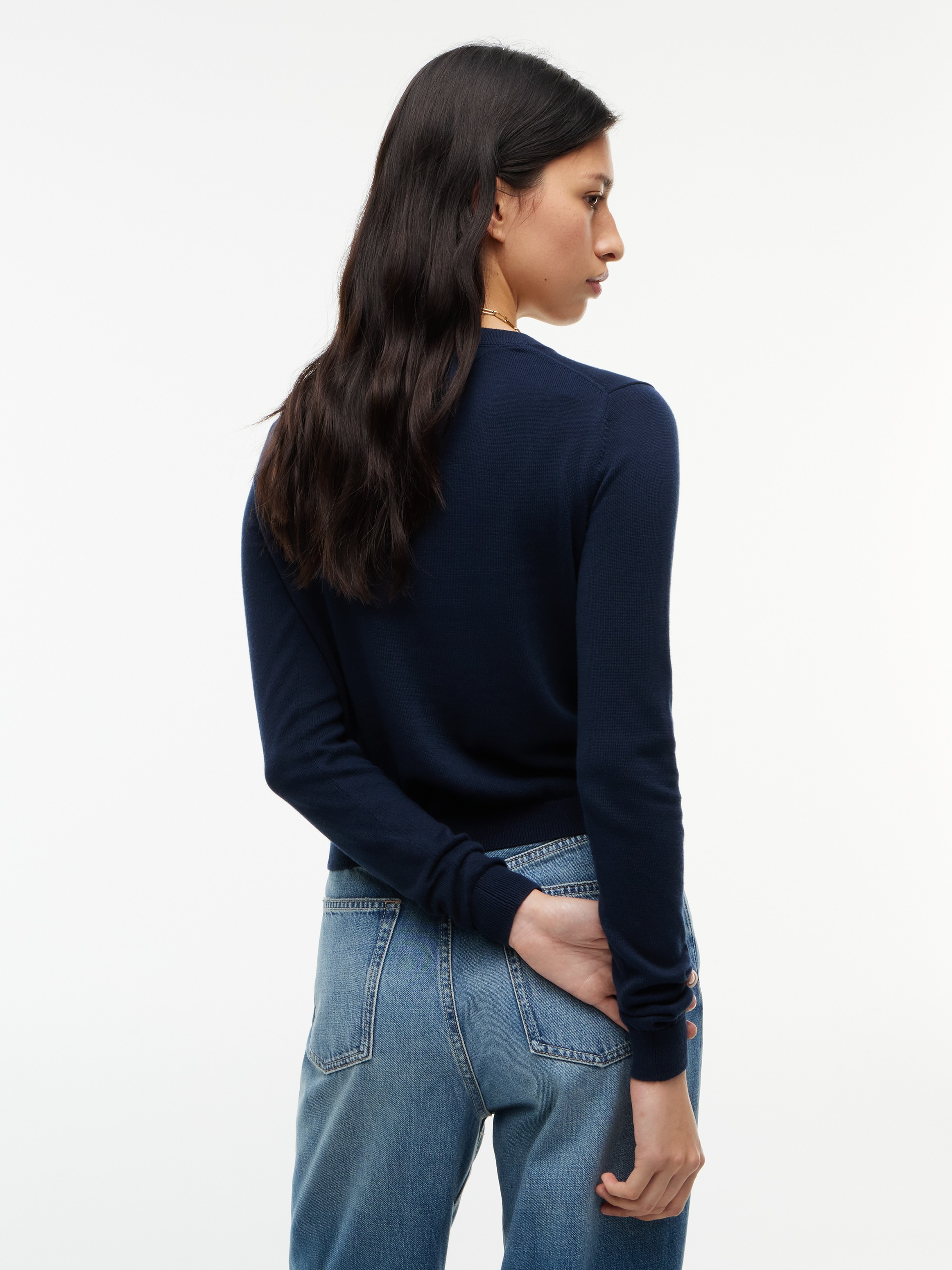 Tommy Jeans Strickjacke »TJW ESSENTIAL CREW NECK CARDIGAN« Baumwolle