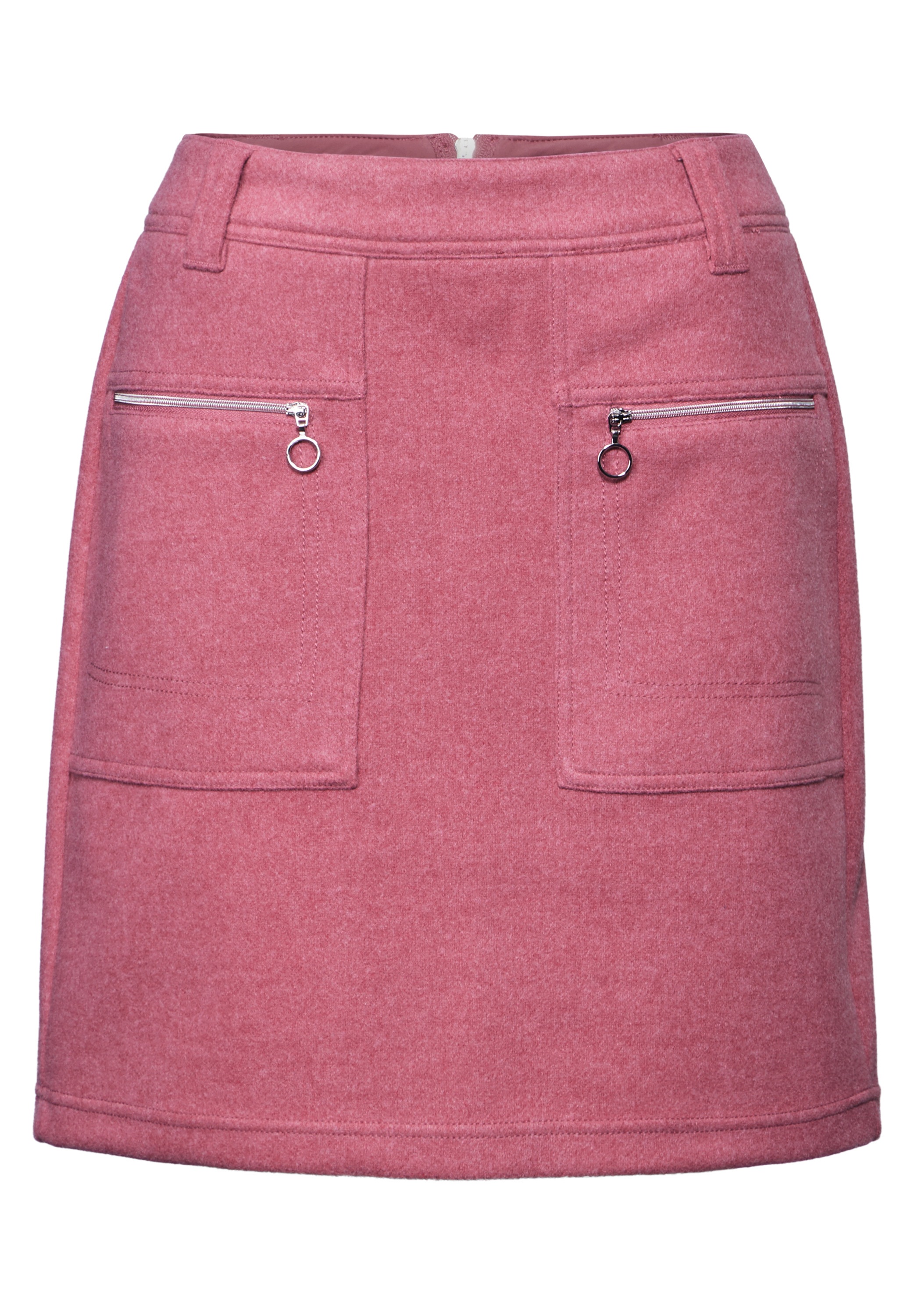 STREET ONE Minirock, große Fronttaschen mit Zipper
