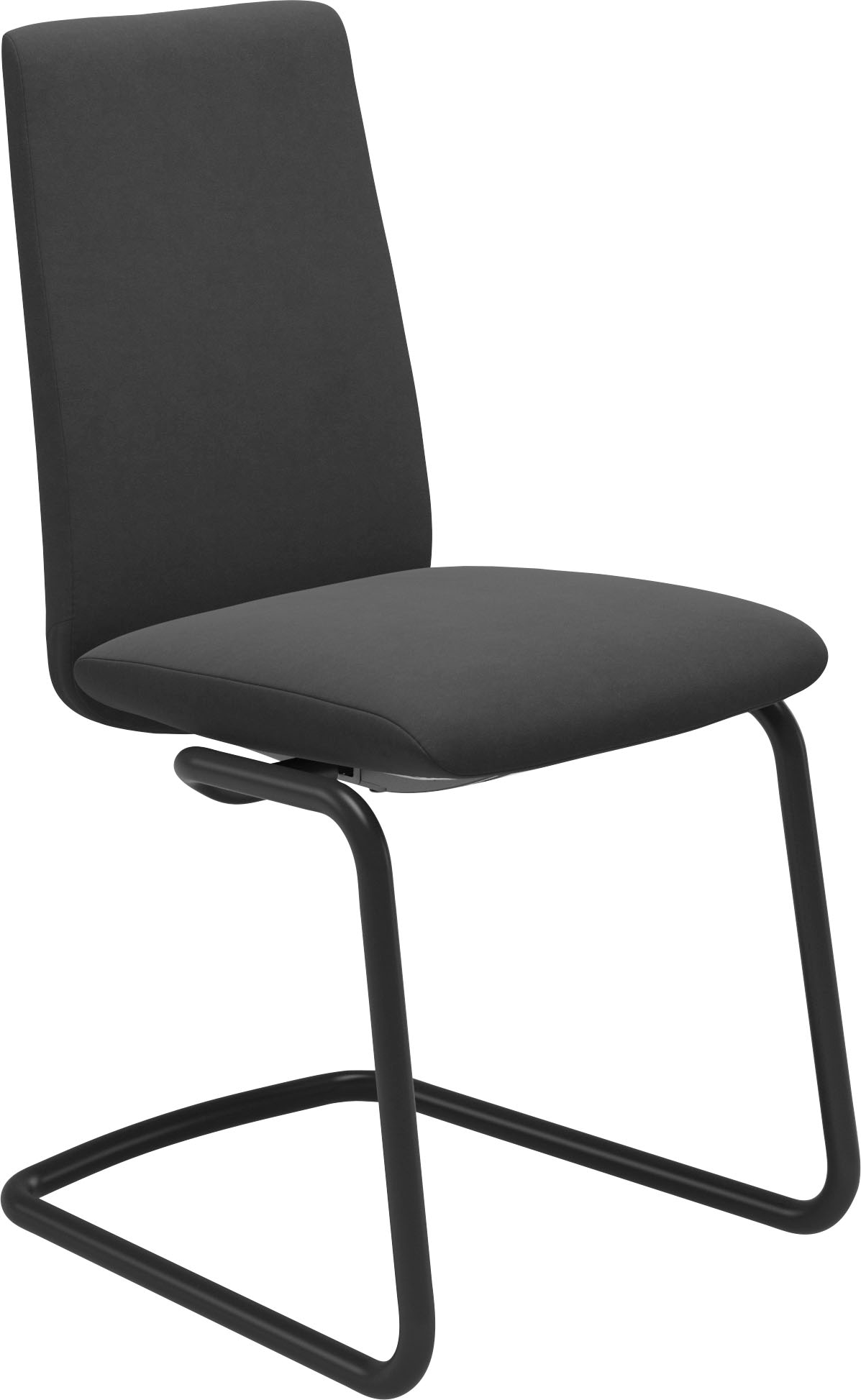 Stressless Polsterstuhl "Laurel", Microfaser DINAMICA, Low Back, Größe M, mit Beinen aus Stahl in Schwarz matt